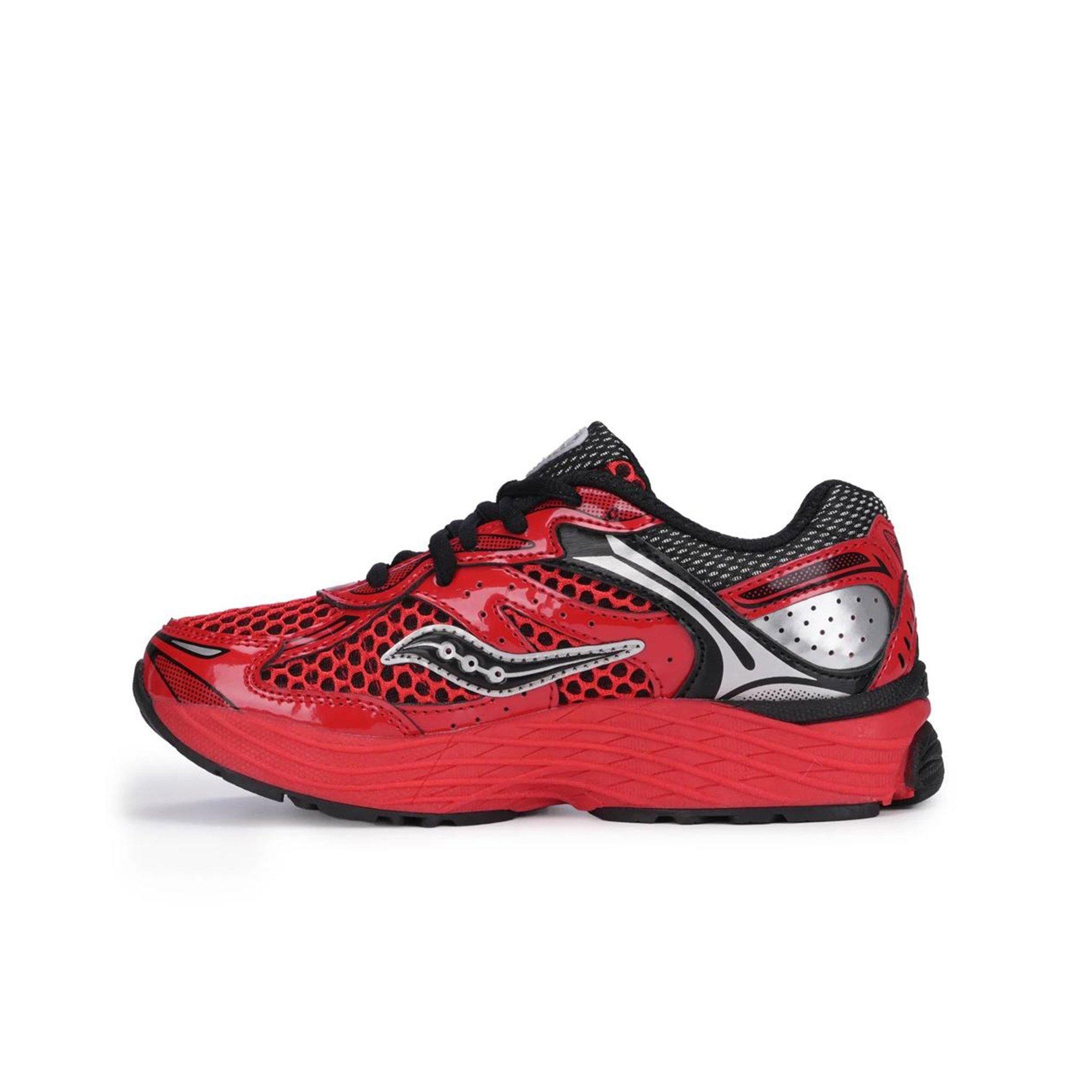 Saucony Omni 9 KDZ "Crimson/Black" Grade School Boys' Shoe - RED/BLACK Thumbnail View 2