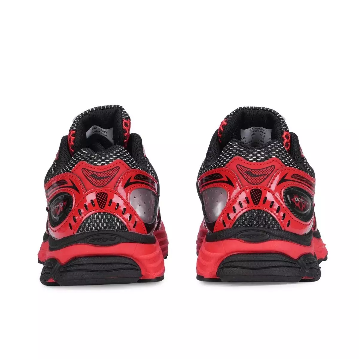 Saucony Omni 9 KDZ "Crimson/Black" Grade School Boys' Shoe - RED/BLACK