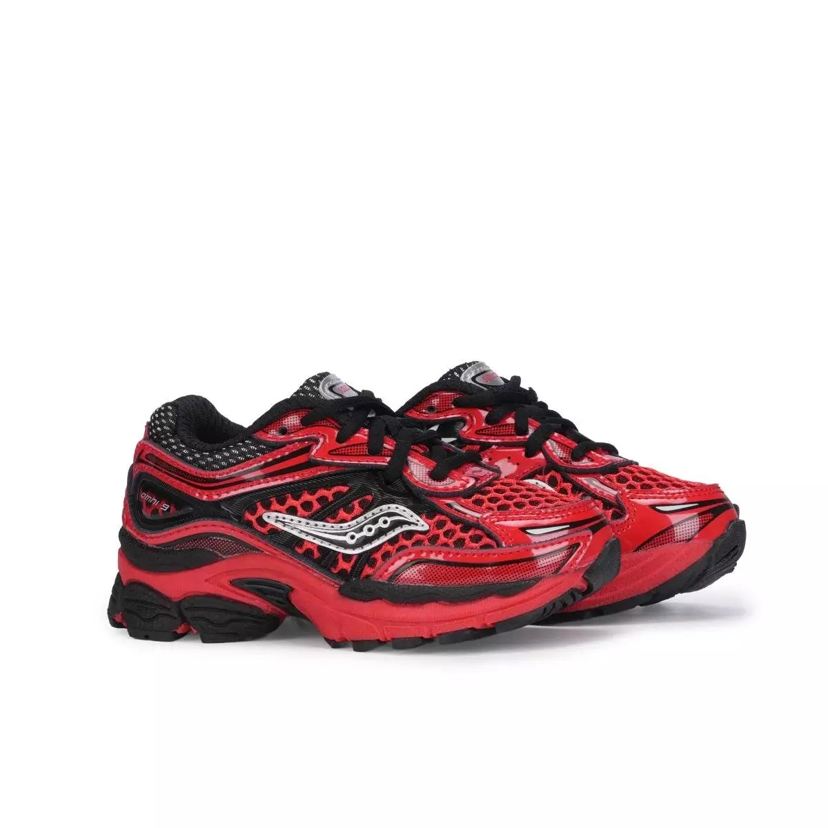 Saucony Omni 9 KDZ "Crimson/Black" Toddler Boys' Shoe - RED/BLACK