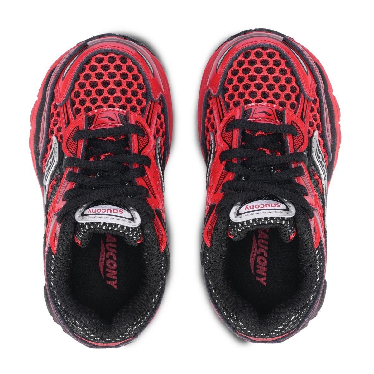 Saucony Omni 9 KDZ "Crimson/Black" Toddler Boys' Shoe - RED/BLACK Thumbnail View 4