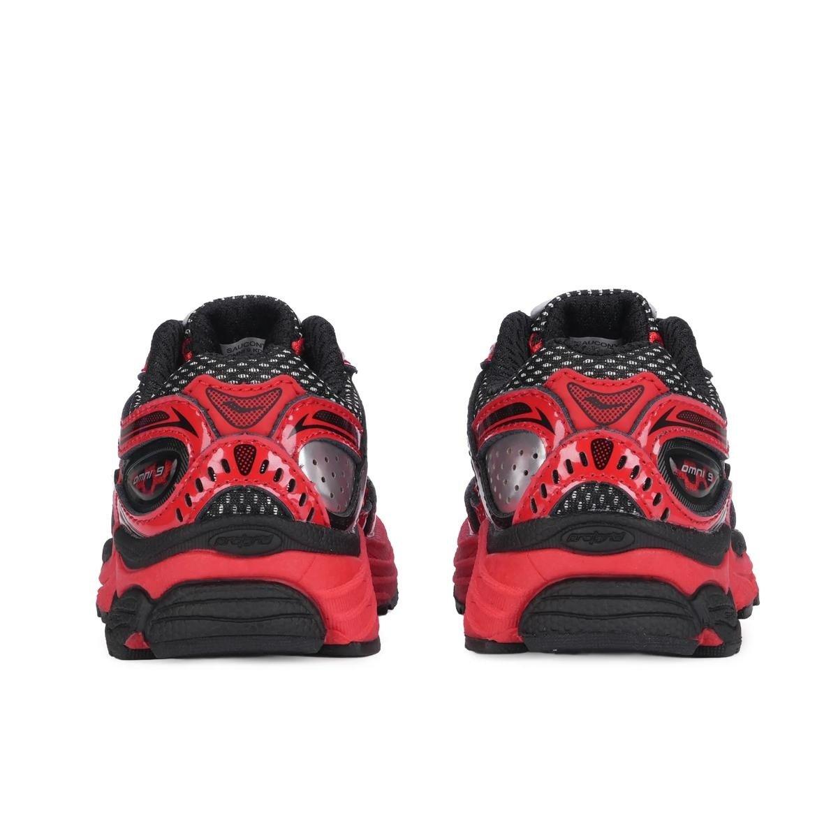 Saucony Omni 9 KDZ "Crimson/Black" Toddler Boys' Shoe - RED/BLACK Thumbnail View 5