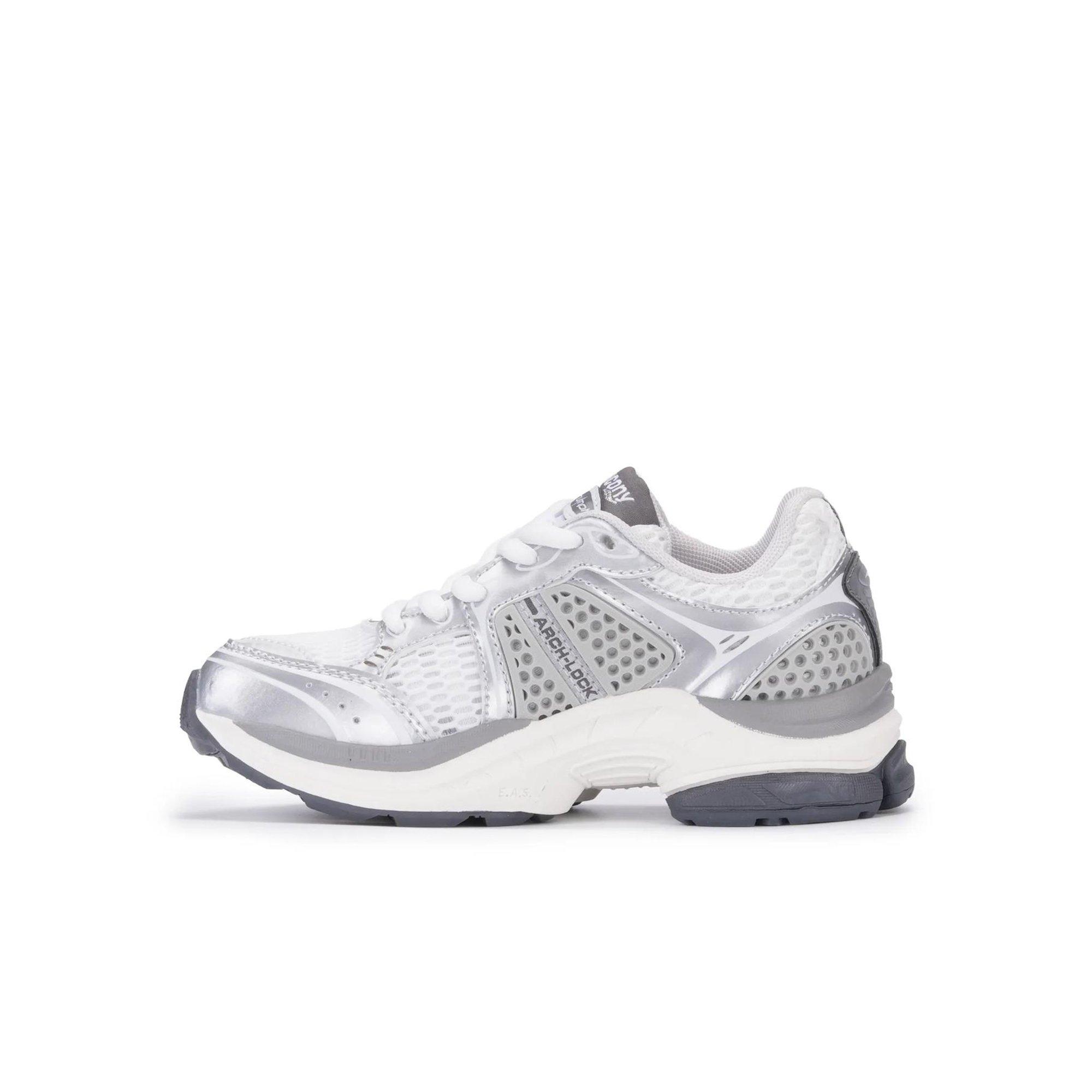 Saucony Triumph 4 KDZ "White/Silver" Preschool Kids' Shoe - WHITE/SILVER