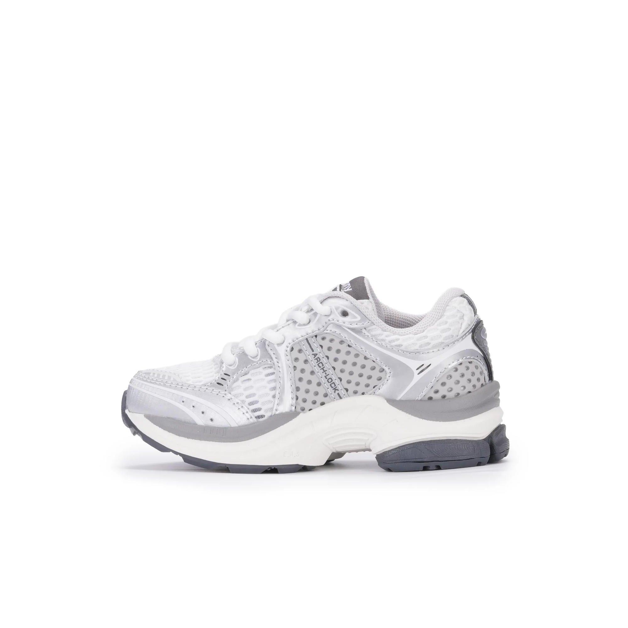 Saucony Triumph 4 KDZ "White/Silver" Toddler Kids' Shoe - WHITE/SILVER