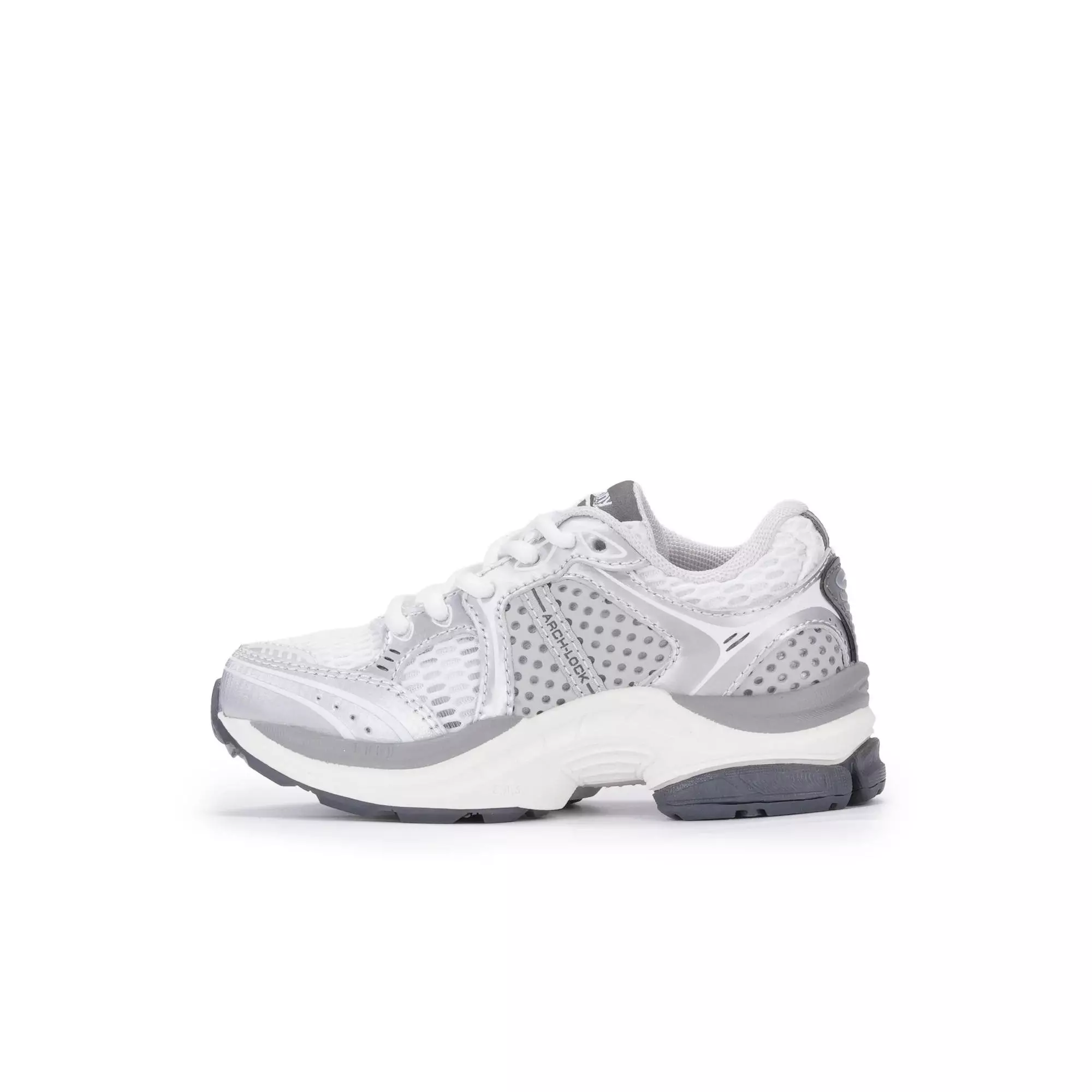 Saucony Triumph 4 KDZ "White/Silver" Toddler Kids' Shoe - WHITE/SILVER