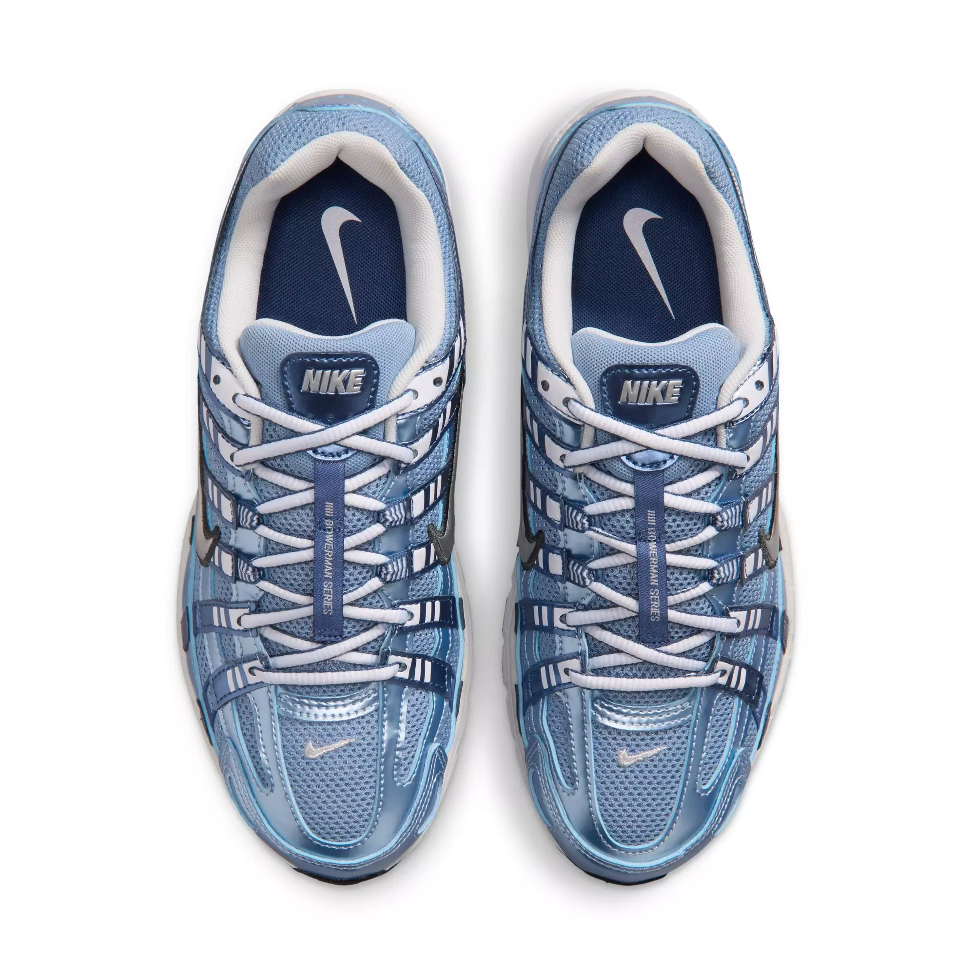 Nike P-6000 "Work Blue/Metallic Silver/Hydrogen Blue" Women's Shoe - BLUE/SILVER/NAVY