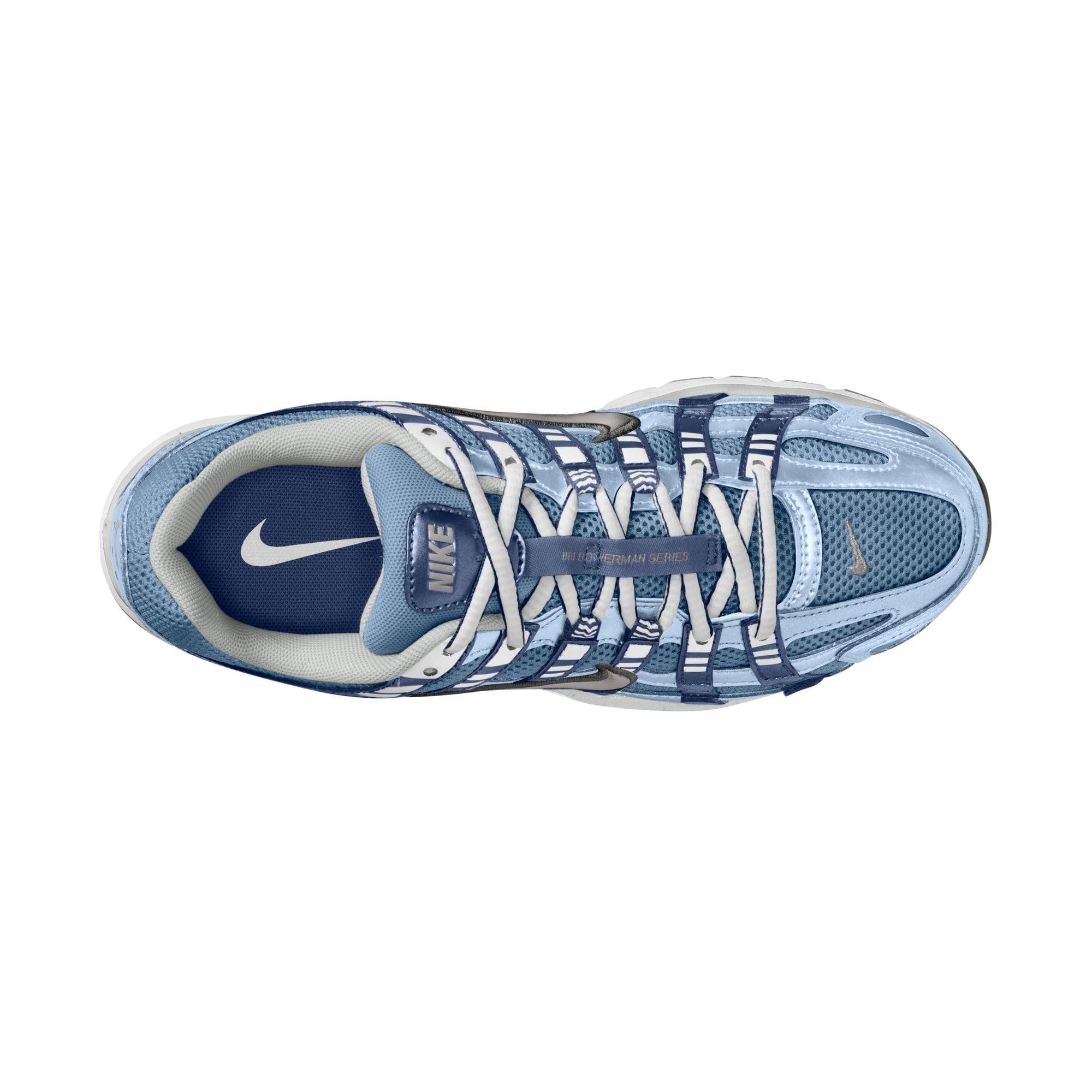 Nike P-6000 "Work Blue/Metallic Silver/Hydrogen Blue" Women's Shoe - BLUE/SILVER/NAVY