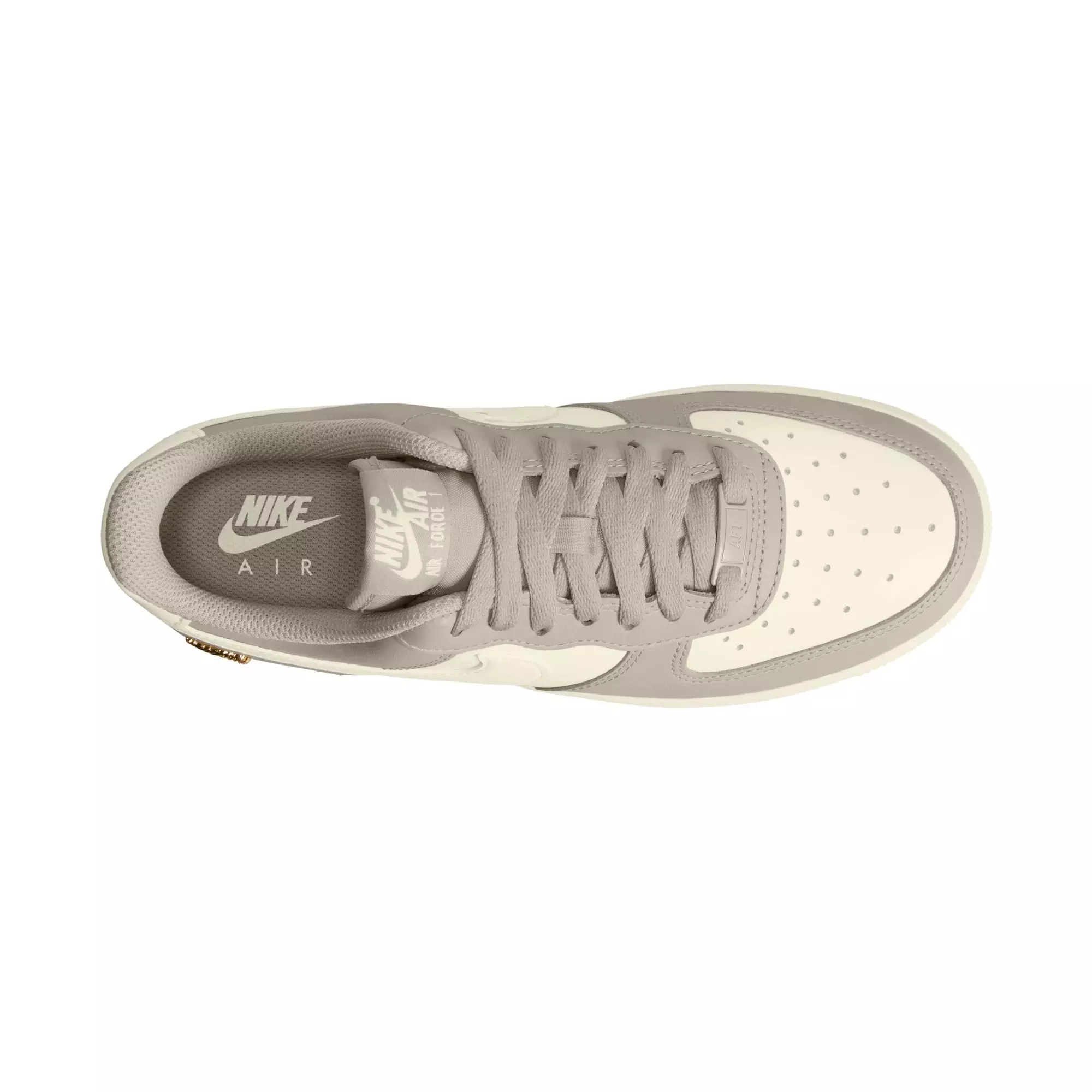 Nike Air Force 1 '07 "Cream II/Sail/Metallic Gold" Women's Shoe - GREY