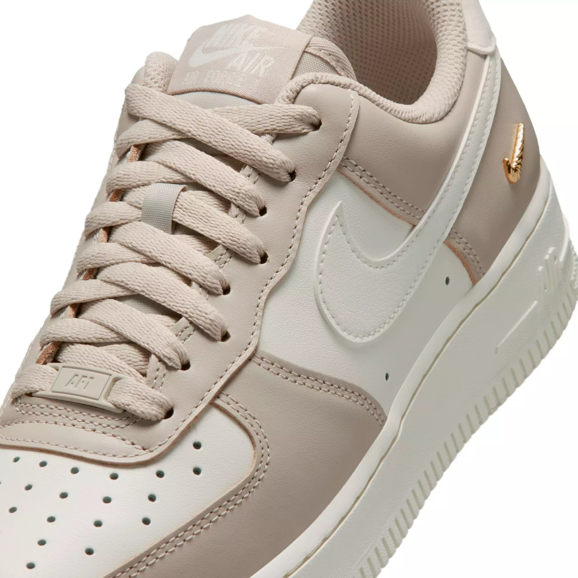 Nike Air Force 1 '07 "Cream II/Sail/Metallic Gold" Women's Shoe - GREY