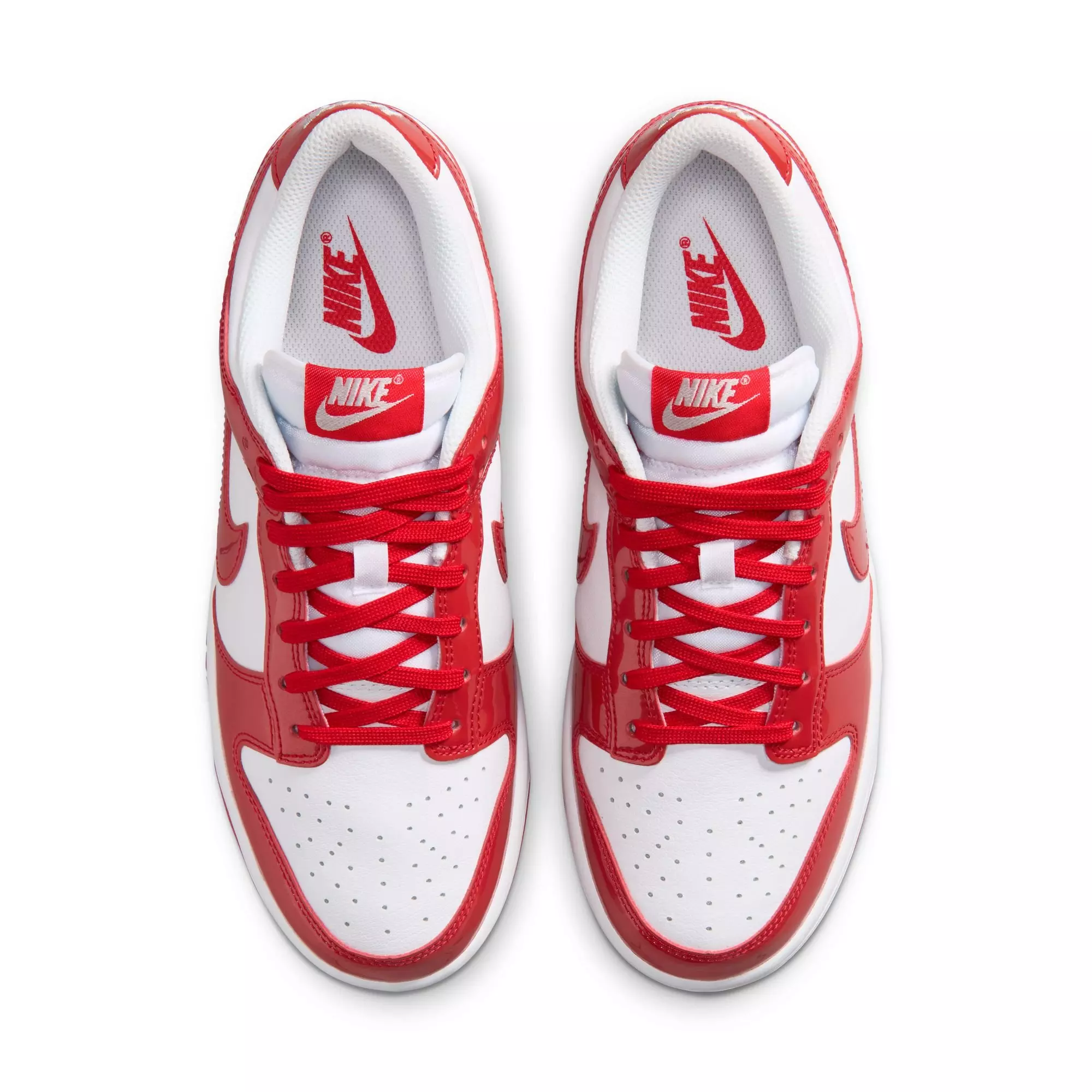 Nike Dunk Low SE "White/University Red" Women's Shoe - WHITE/RED