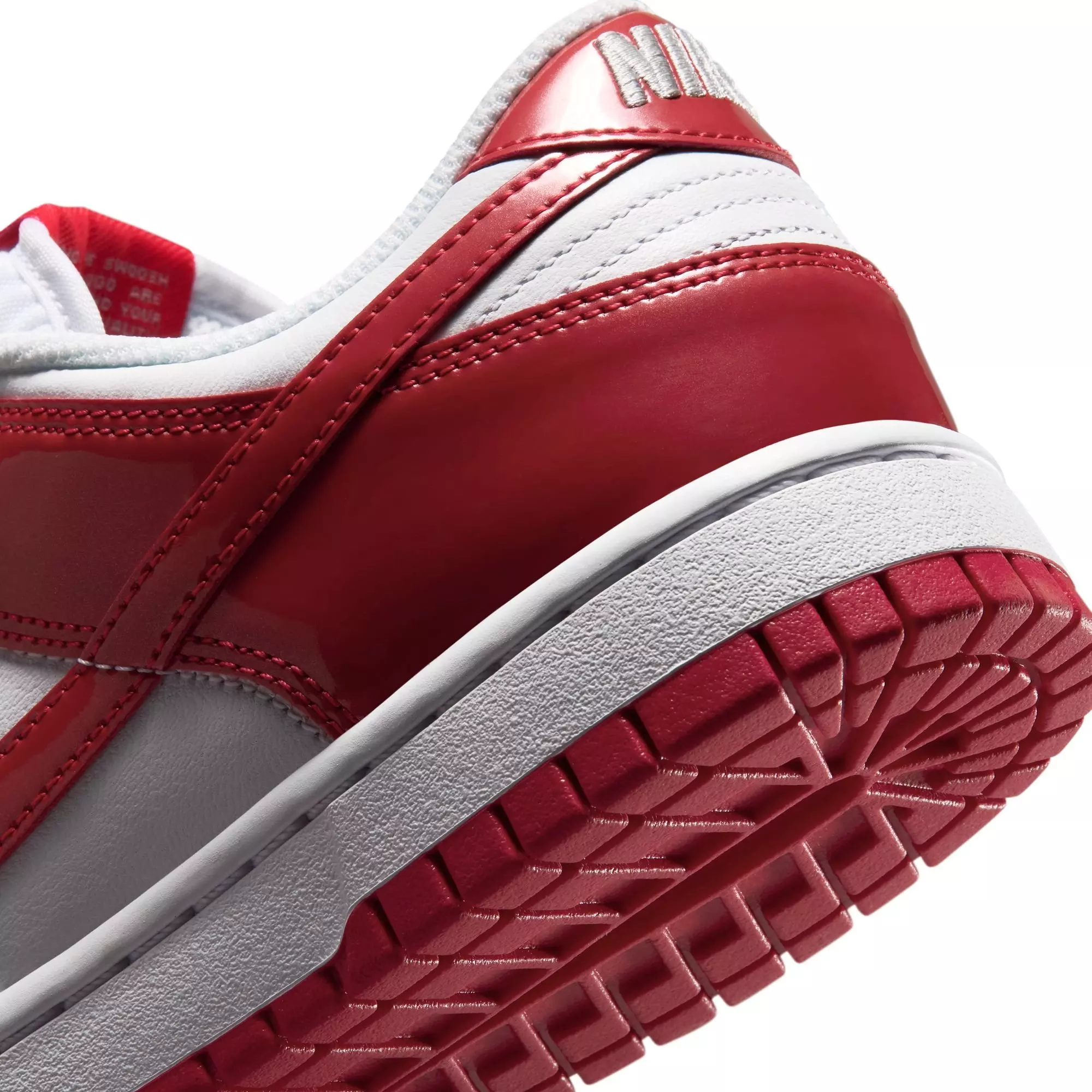 Nike Dunk Low SE "White/University Red" Women's Shoe - WHITE/RED