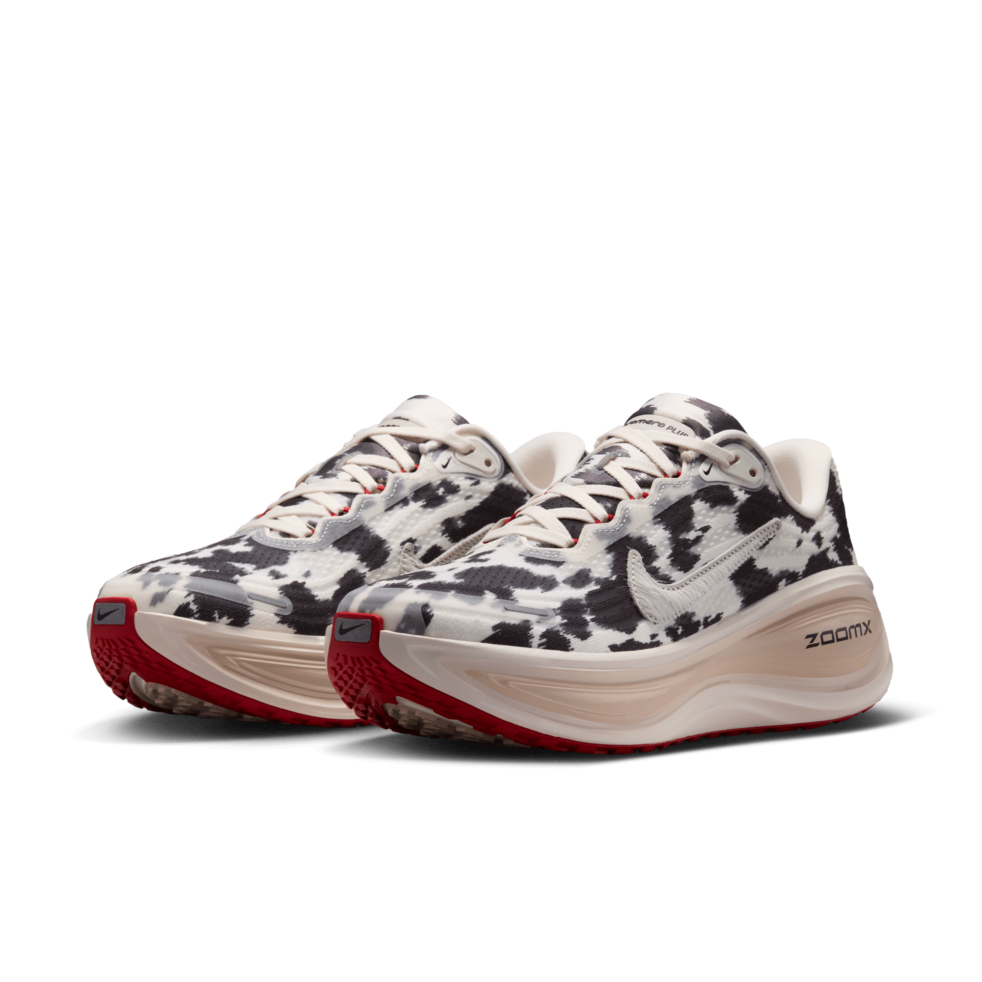 Nike Vomero Plus "Sail/University Red/Lt Orewood Brn" Women's Road Running Shoe - WHITE/MULTI