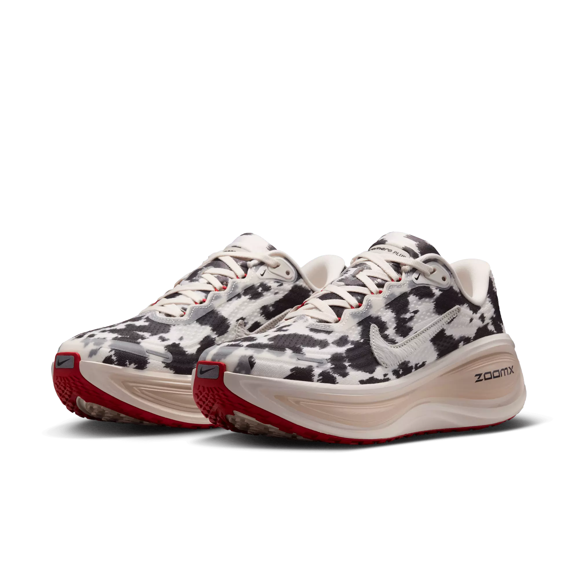 Nike Vomero Plus "Sail/University Red/Lt Orewood Brn" Women's Road Running Shoe - WHITE/MULTI