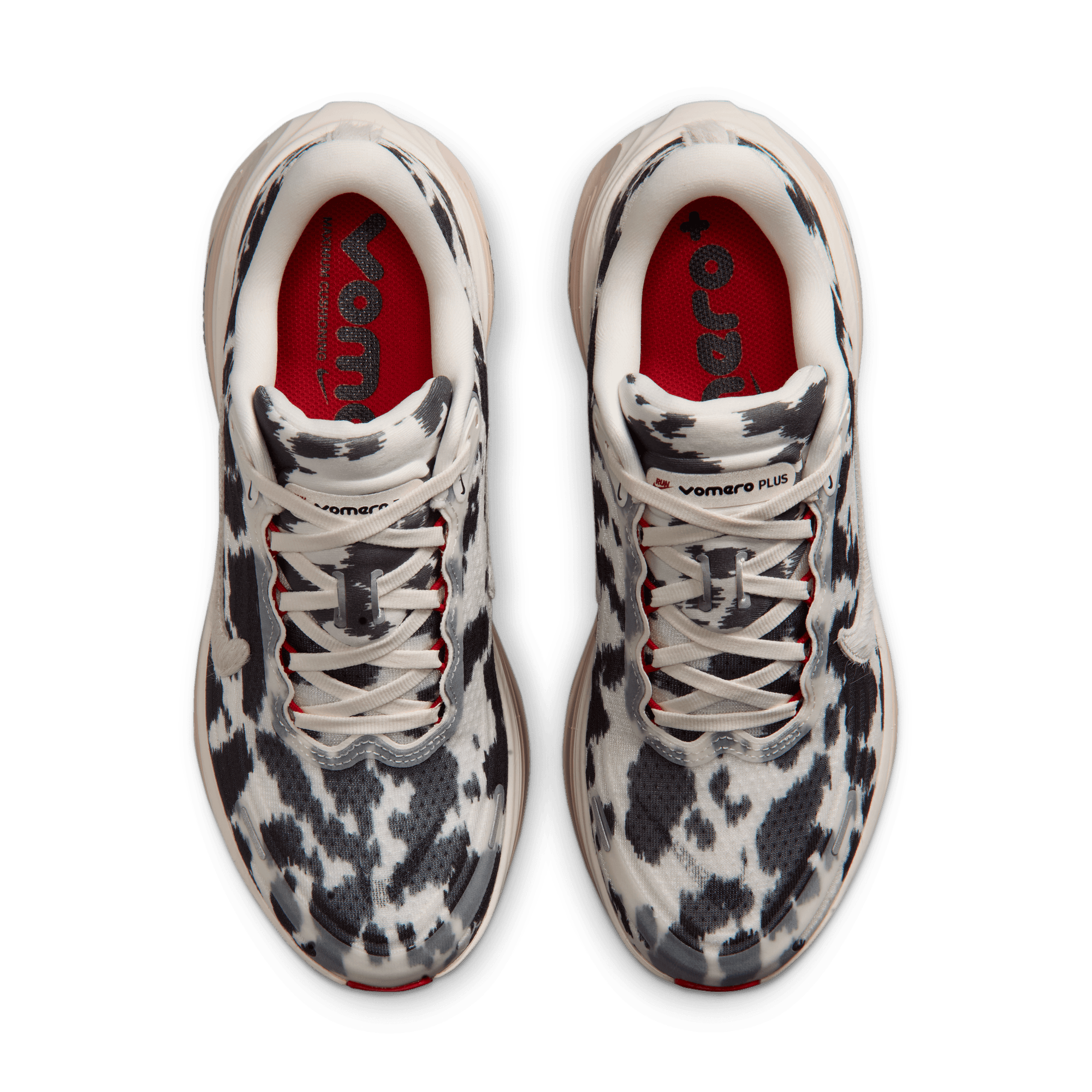 Nike Vomero Plus "Sail/University Red/Lt Orewood Brn" Women's Road Running Shoe - WHITE/MULTI