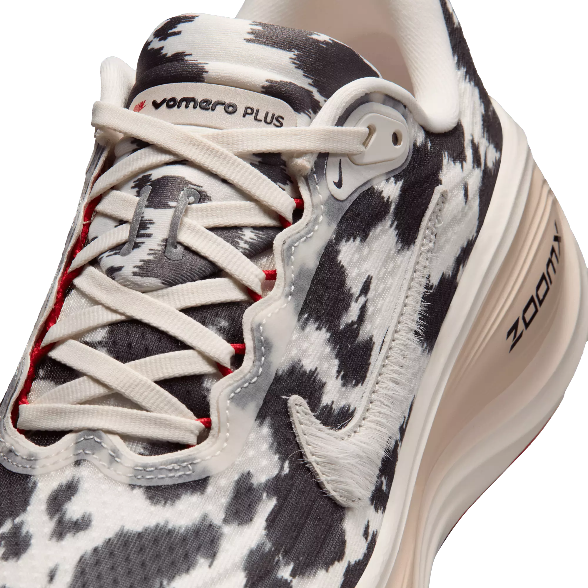 Nike Vomero Plus "Sail/University Red/Lt Orewood Brn" Women's Road Running Shoe - WHITE/MULTI
