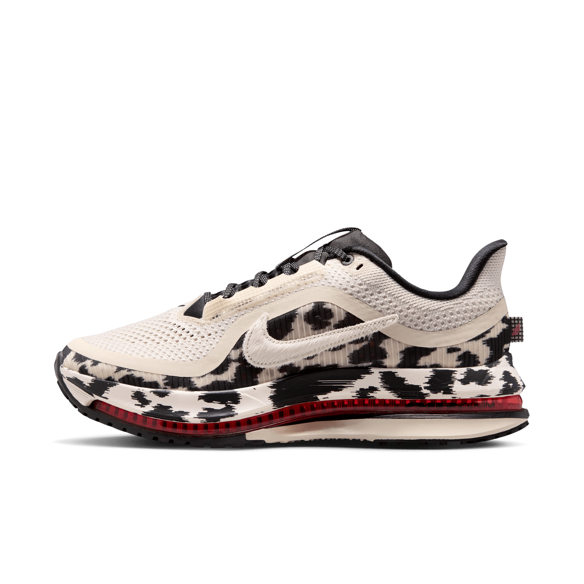 Nike Pegasus Premium "Lt Orewood Brn/Sail/Black/University Red" Women's Road Running Shoe - WHITE/MULTI Thumbnail View 3