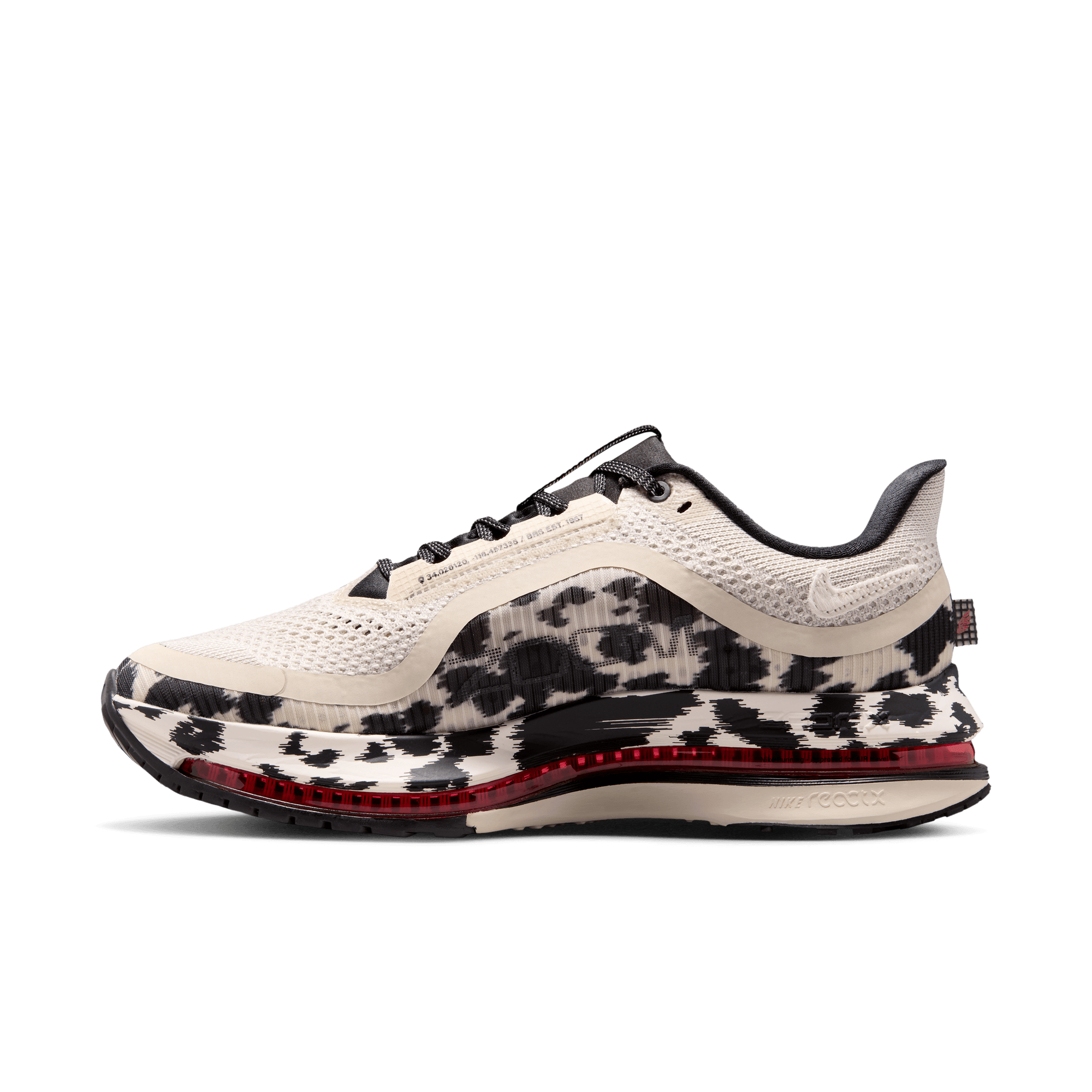 Nike Pegasus Premium "Lt Orewood Brn/Sail/Black/University Red" Women's Road Running Shoe - WHITE/MULTI Thumbnail View 4