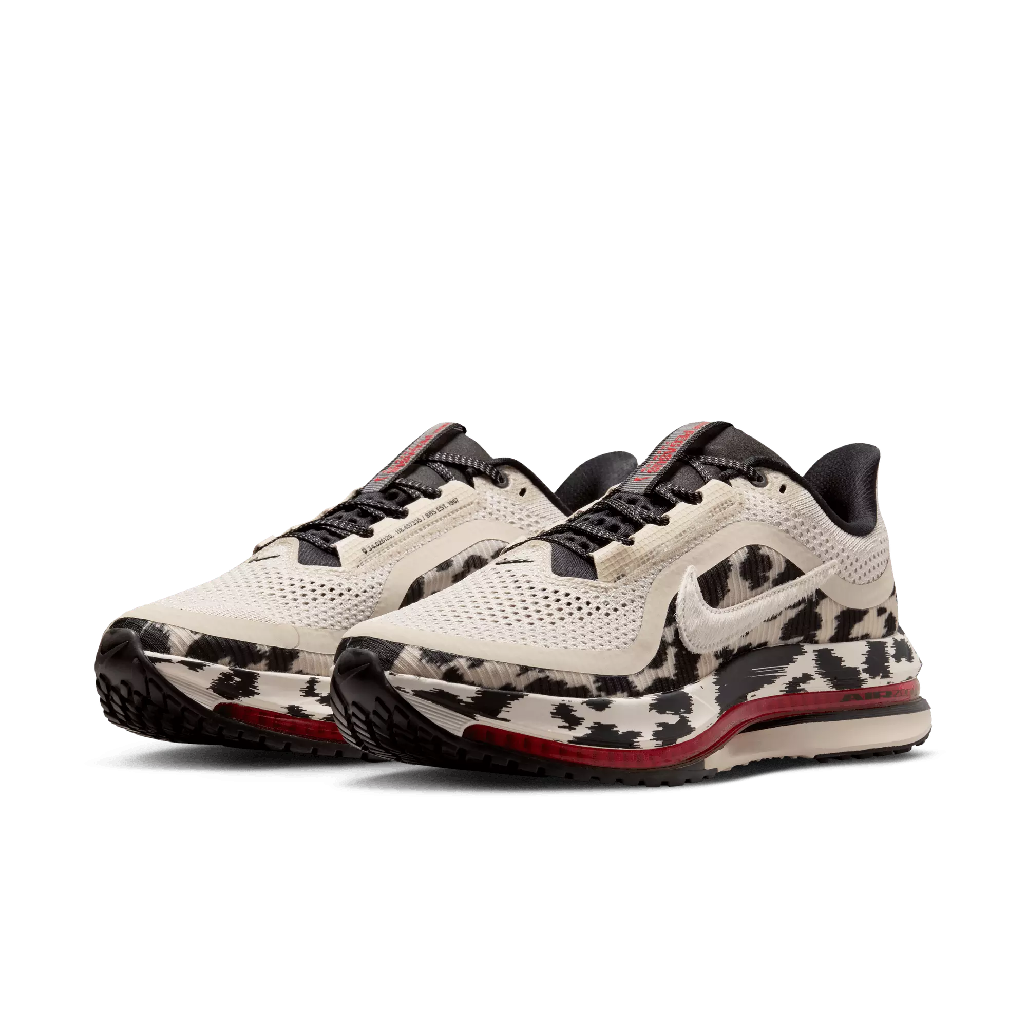 Nike Pegasus Premium "Lt Orewood Brn/Sail/Black/University Red" Women's Road Running Shoe - WHITE/MULTI