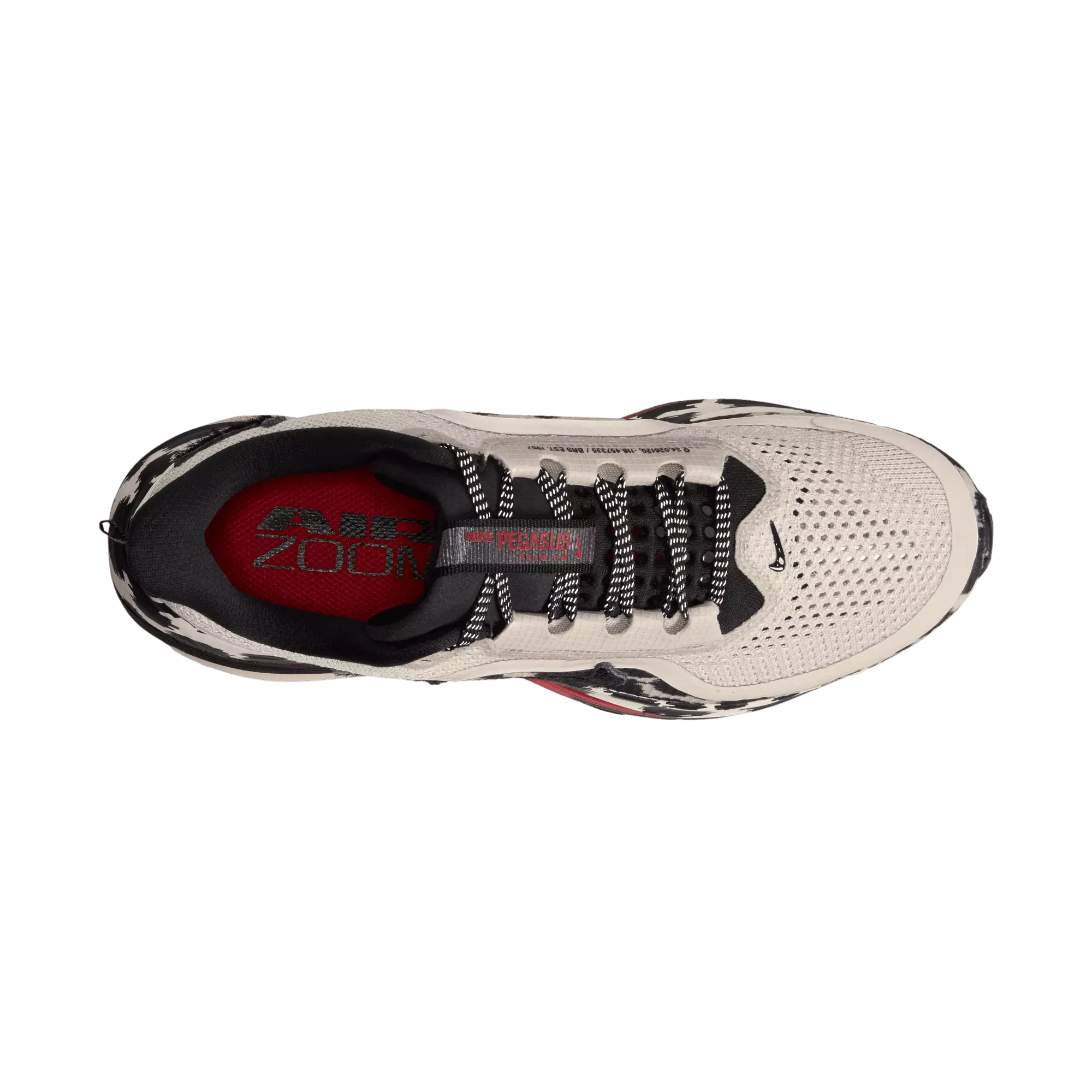 Nike Pegasus Premium "Lt Orewood Brn/Sail/Black/University Red" Women's Road Running Shoe - WHITE/MULTI