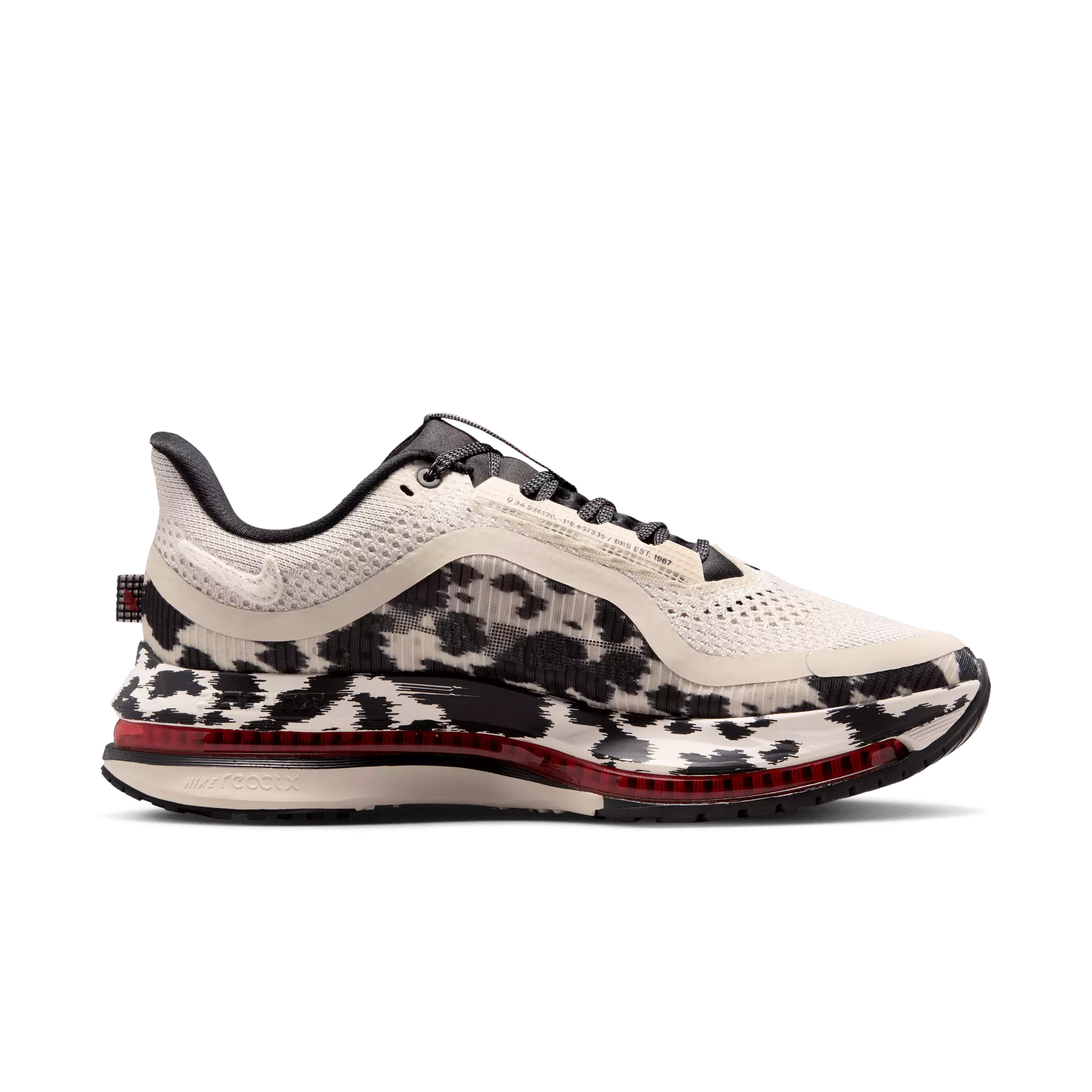 Nike Pegasus Premium "Lt Orewood Brn/Sail/Black/University Red" Women's Road Running Shoe - WHITE/MULTI
