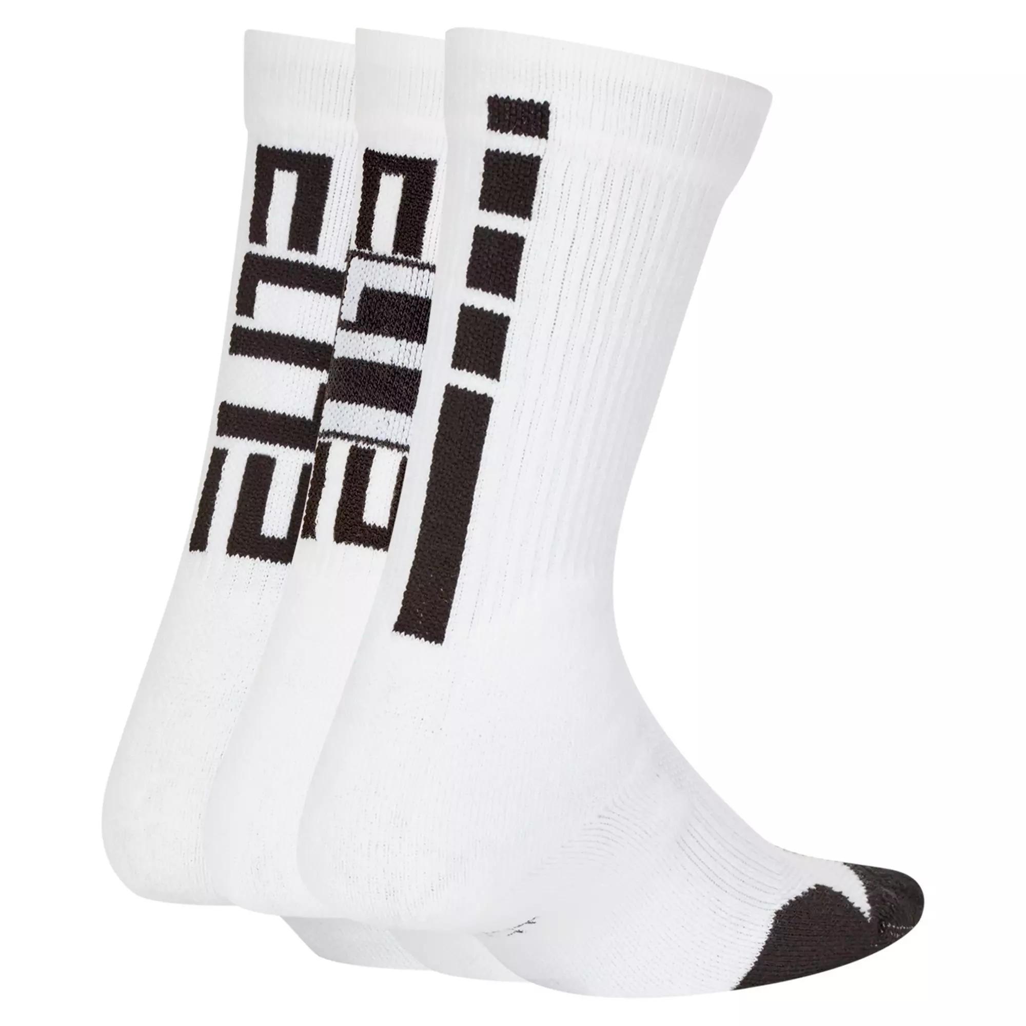 Nike Big Kids' Elite Basketball Crew Socks (3 Pairs) - WHITE