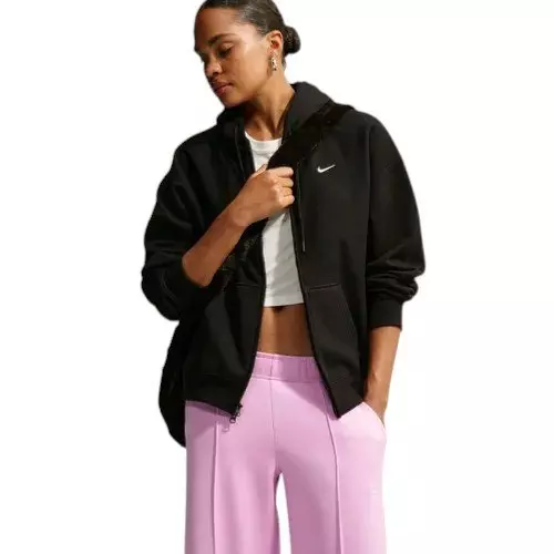 Nike Women's Sportswear Mid-Rise Wide-Leg Track Pants - Pink - PINK