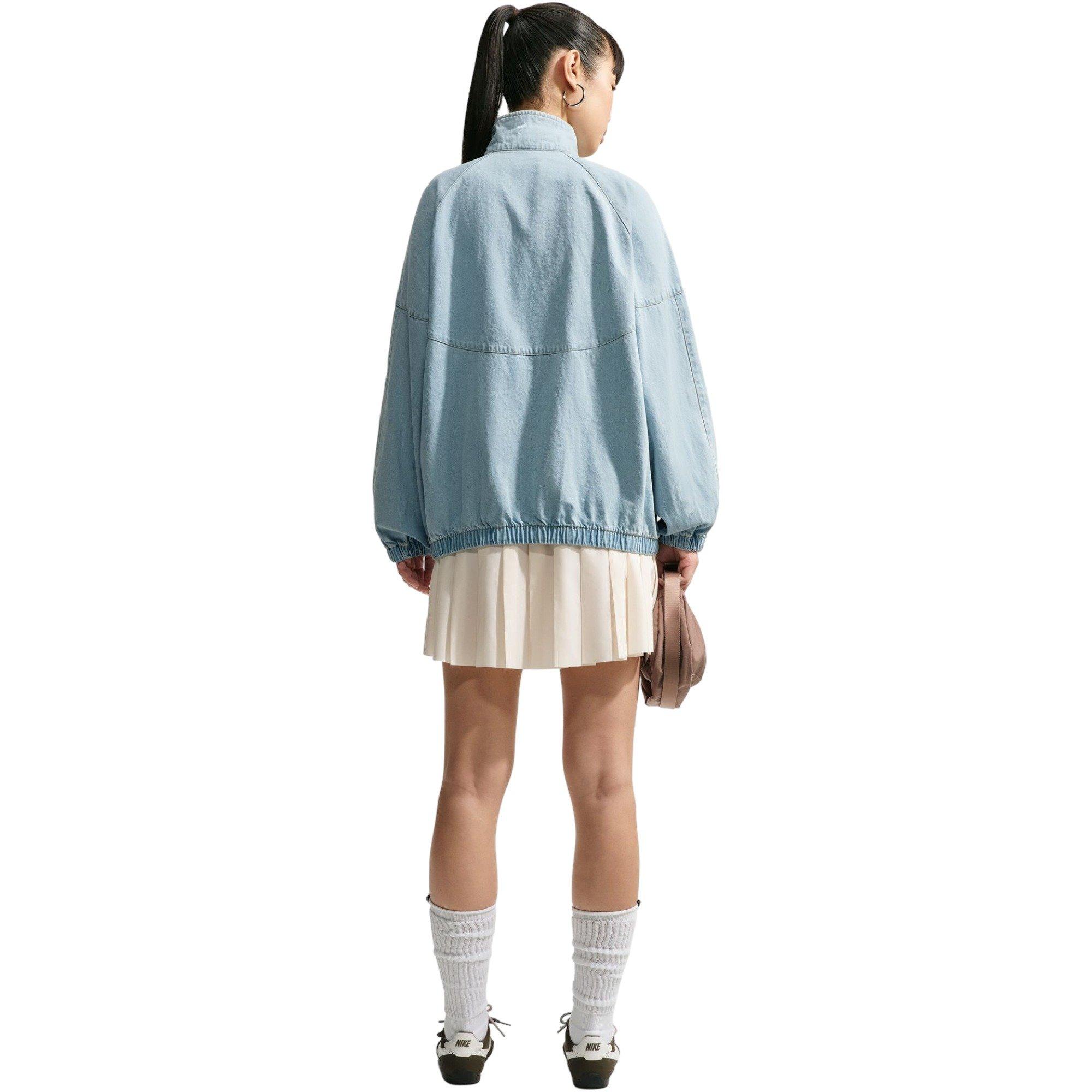 Nike Women's Windrunner Oversized Denim Jacket - BLUE Thumbnail View 2