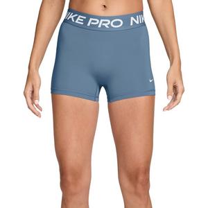 Nike Women's Pro Mid-Rise 3" Biker Shorts - Blue