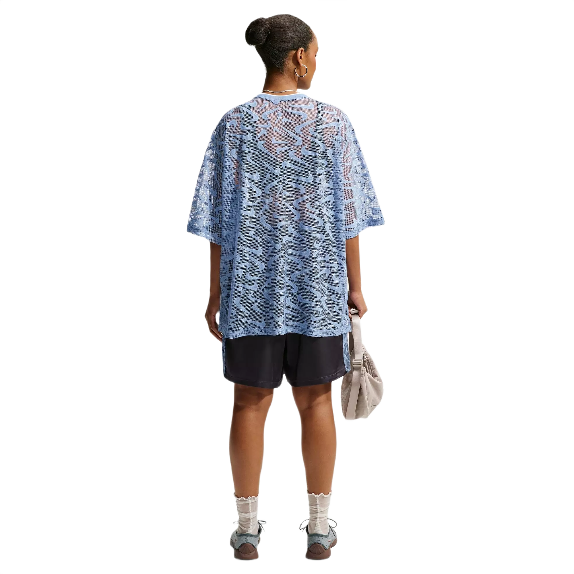 Nike Women's Sportswear Chill Lace Oversized Jersey - BLUE
