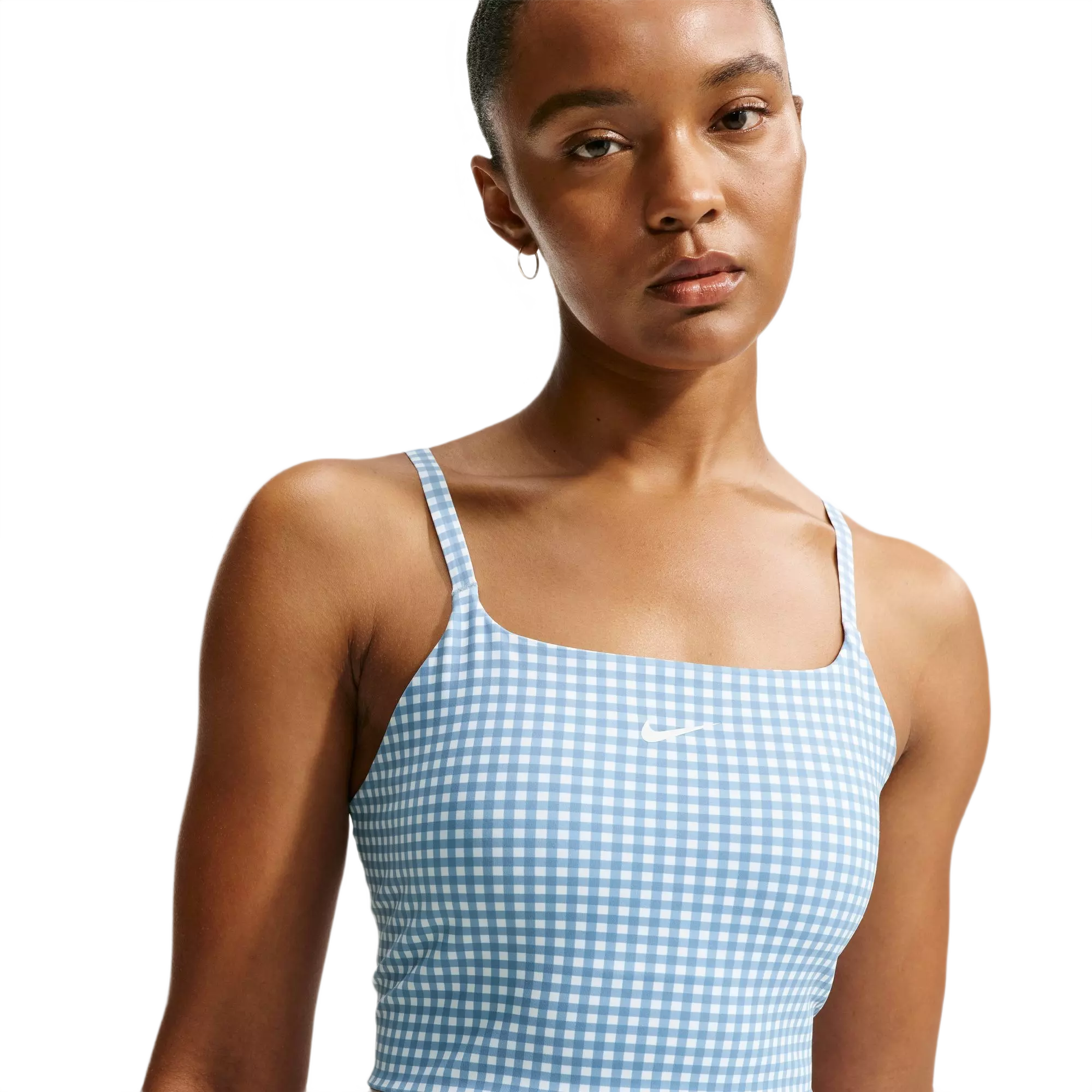 Nike Women's One Padded Longline Sports Bra - BLUE
