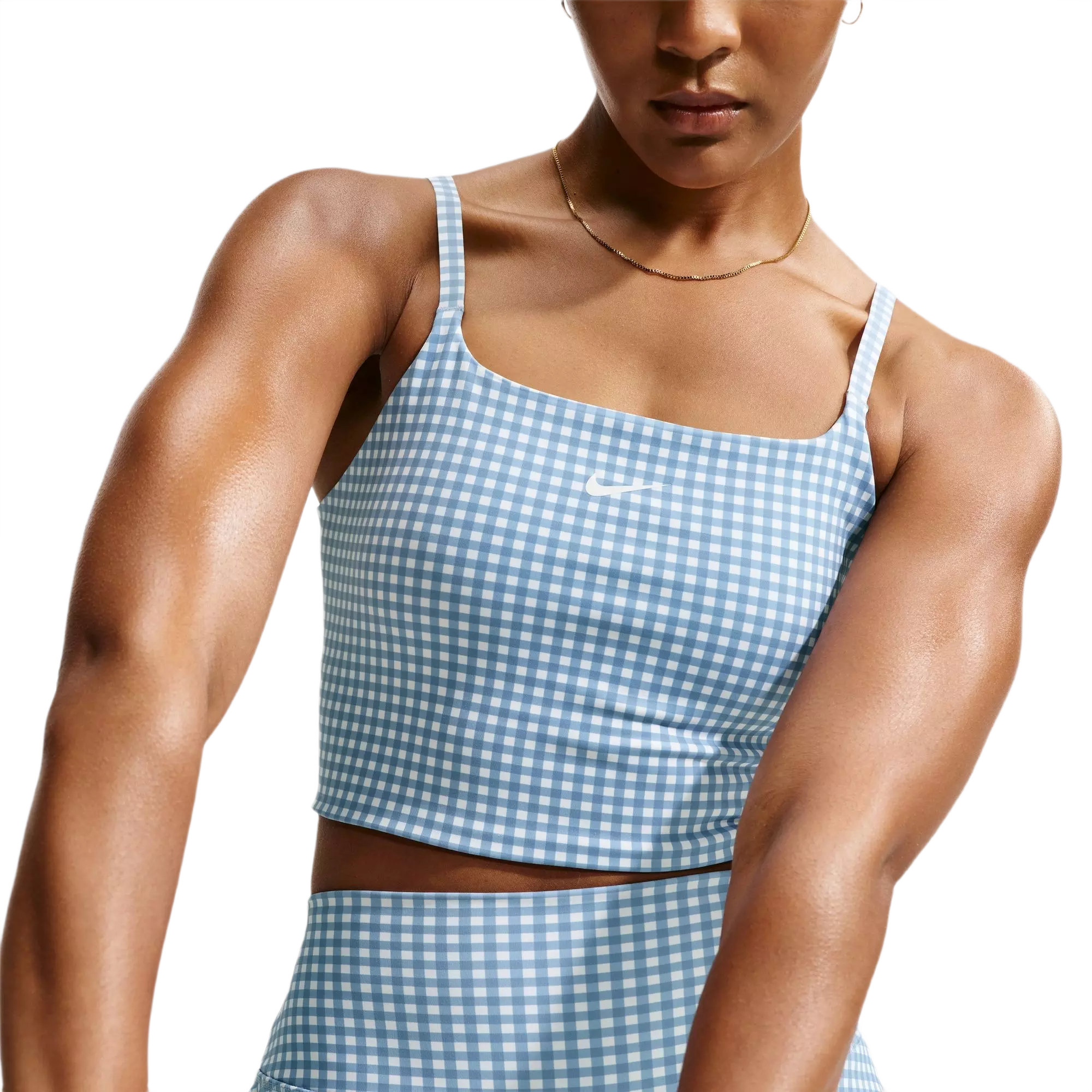 Nike Women's One Padded Longline Sports Bra - BLUE