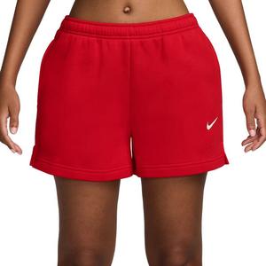 Nike Women's Studio Fleece Mid-Rise 4" Shorts
