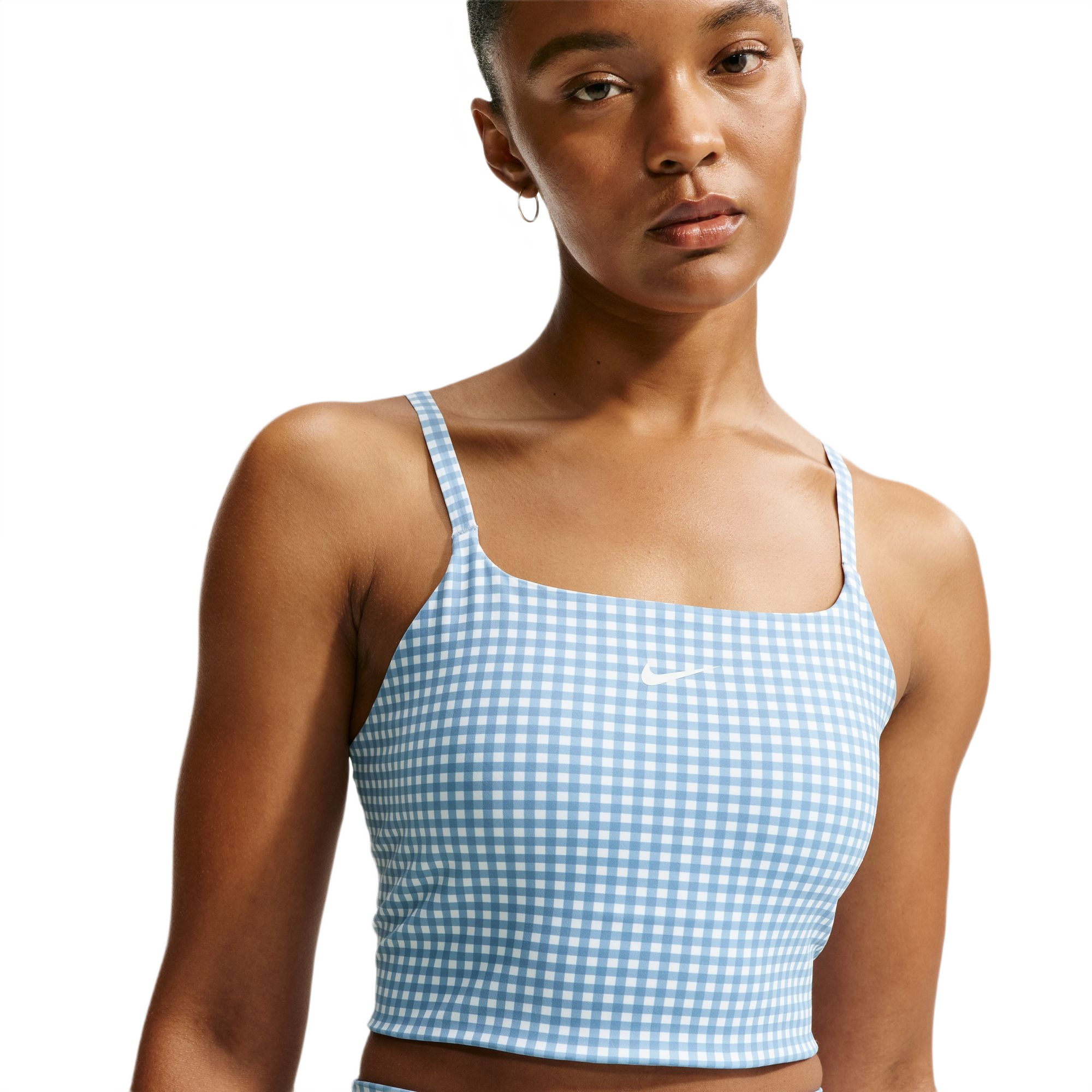 Nike Women's One Dri-FIT High-Waisted 2-in-1 Skort - BLUE Thumbnail View 3