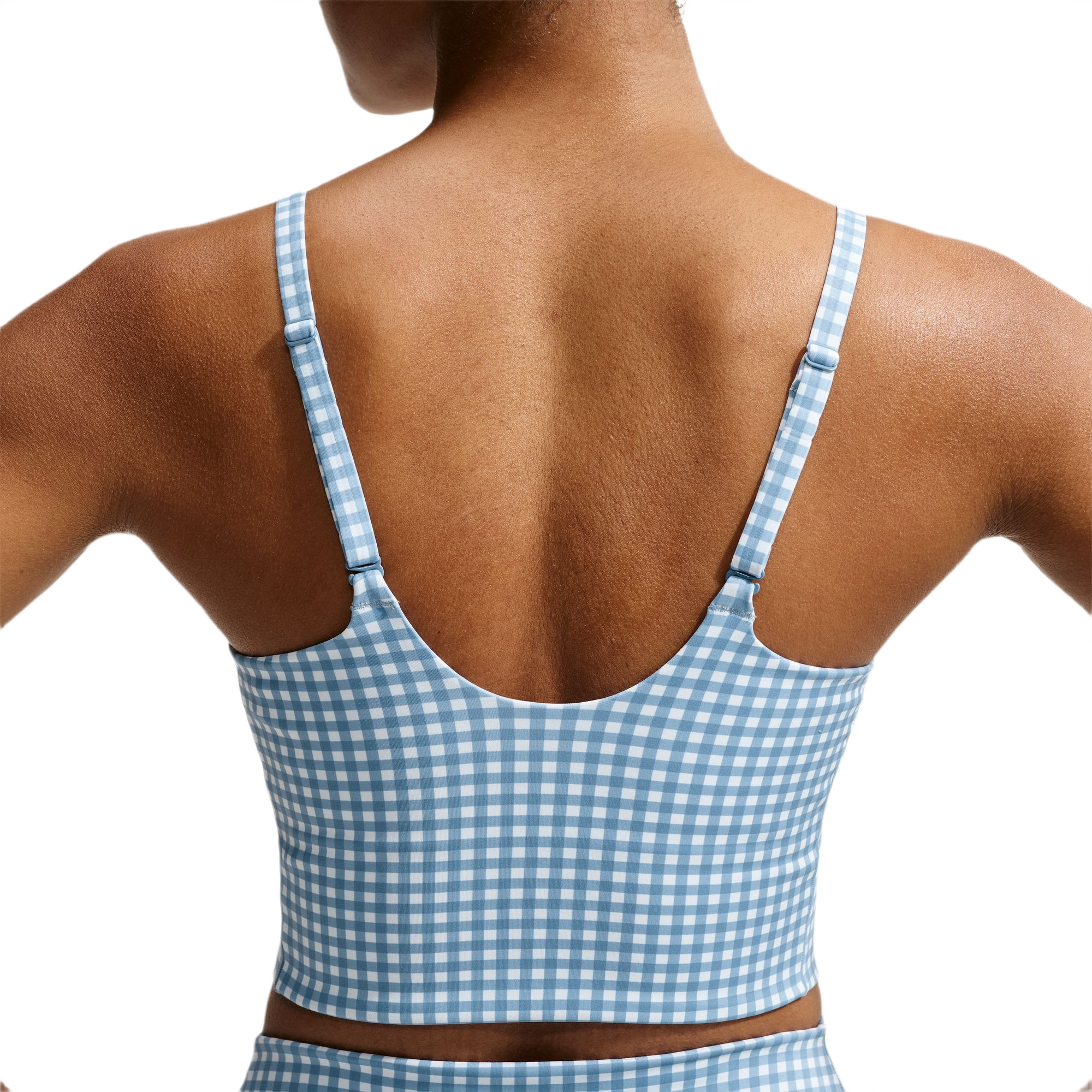 Nike Women's One Dri-FIT High-Waisted 2-in-1 Skort - BLUE Thumbnail View 4