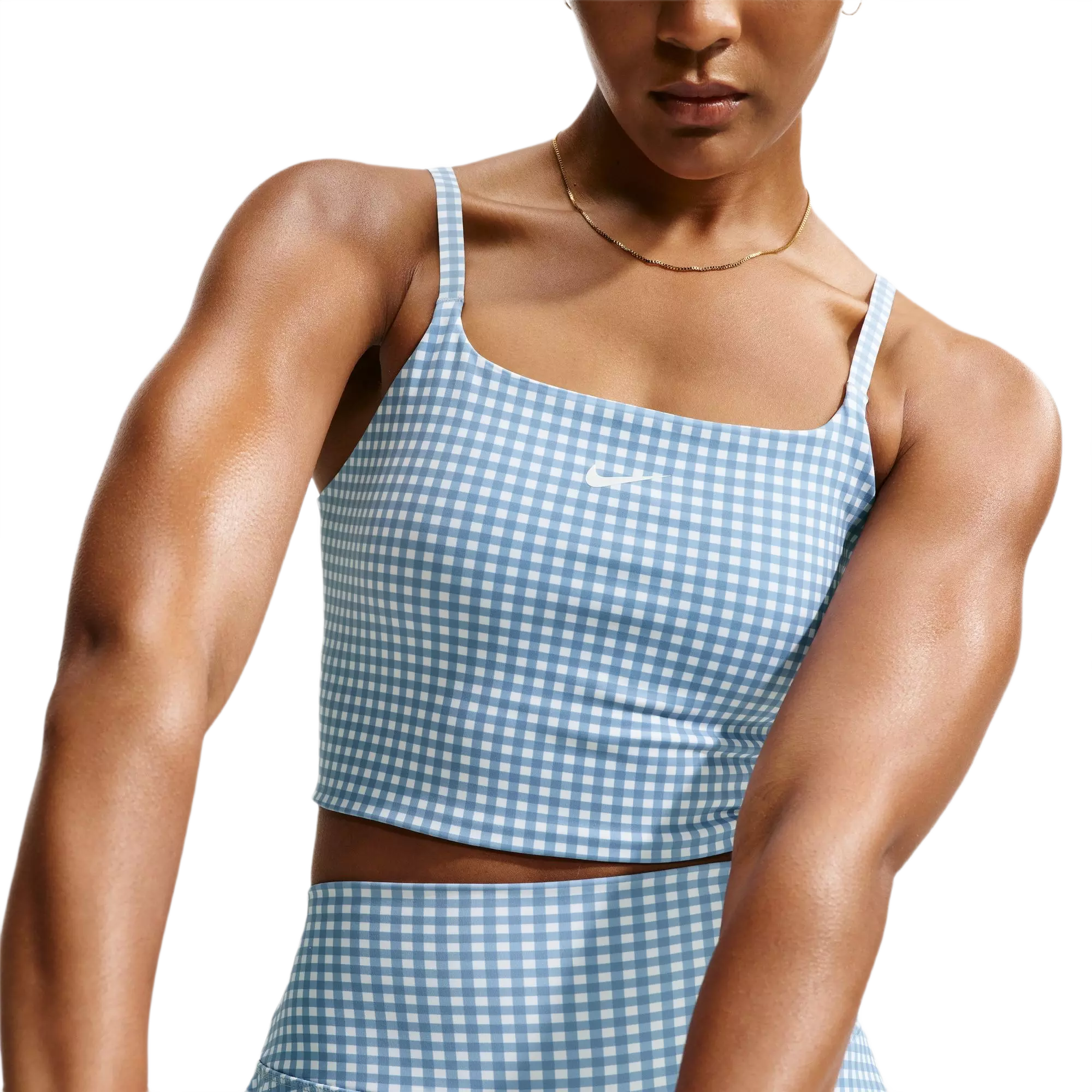 Nike Women's One Dri-FIT High-Waisted 2-in-1 Skort - BLUE