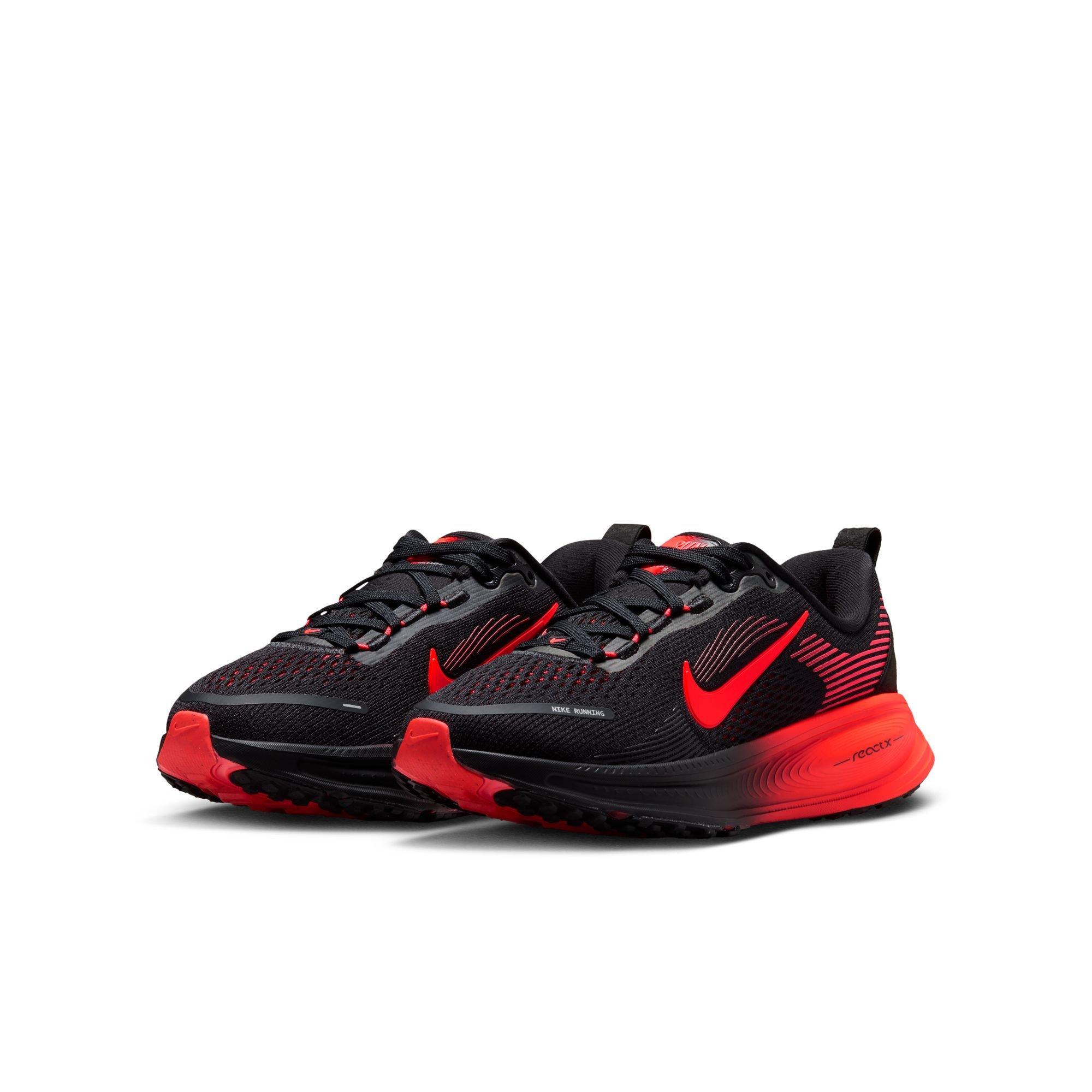Nike Vomero 18 "Black/Bright Crimson/University Red" Grade School Boys' Running Shoe - BLACK/CRIMSON Thumbnail View 5