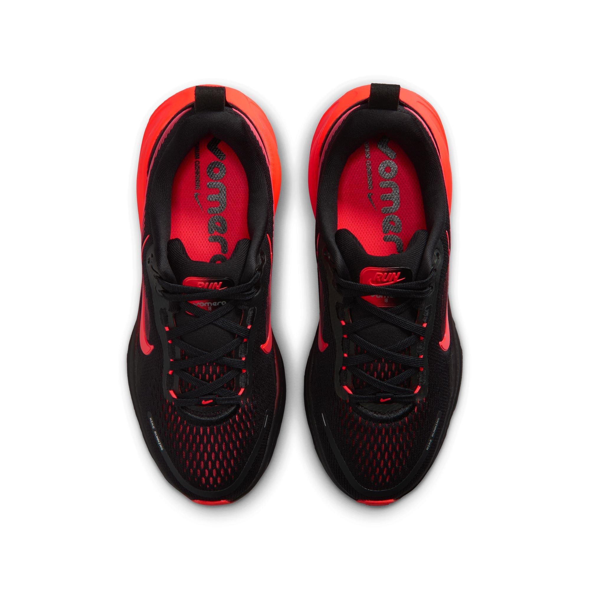 Nike Vomero 18 "Black/Bright Crimson/University Red" Grade School Boys' Running Shoe - BLACK/CRIMSON Thumbnail View 6