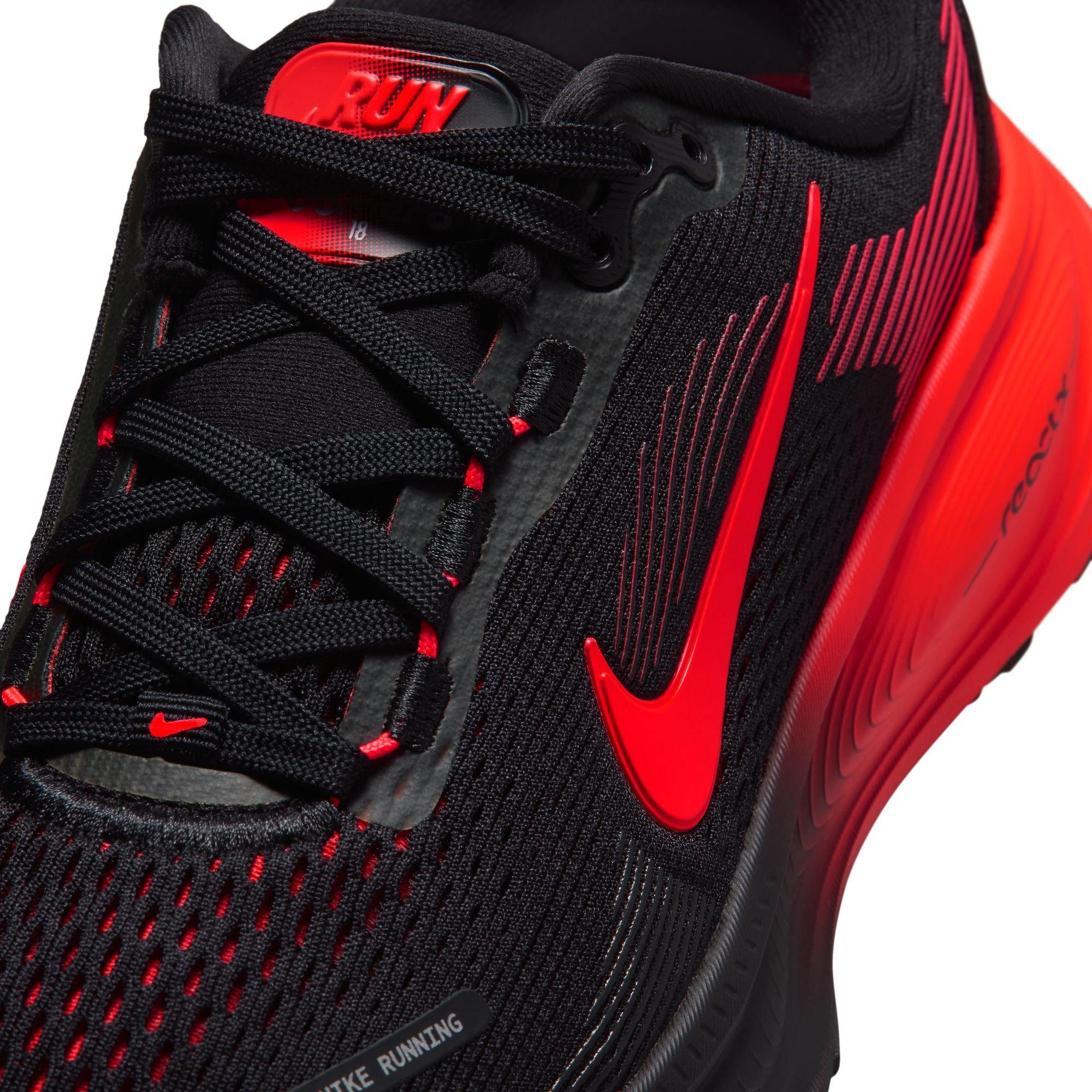 Nike Vomero 18 "Black/Bright Crimson/University Red" Grade School Boys' Running Shoe - BLACK/CRIMSON Thumbnail View 10