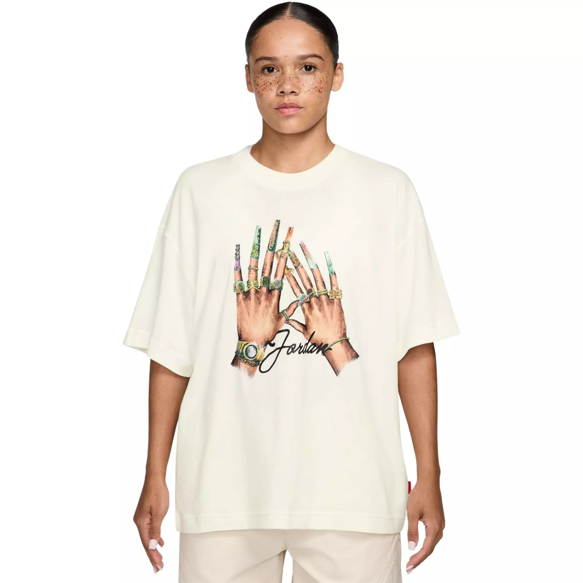 Jordan Women's Graphic Girlfriend Tee - SAIL