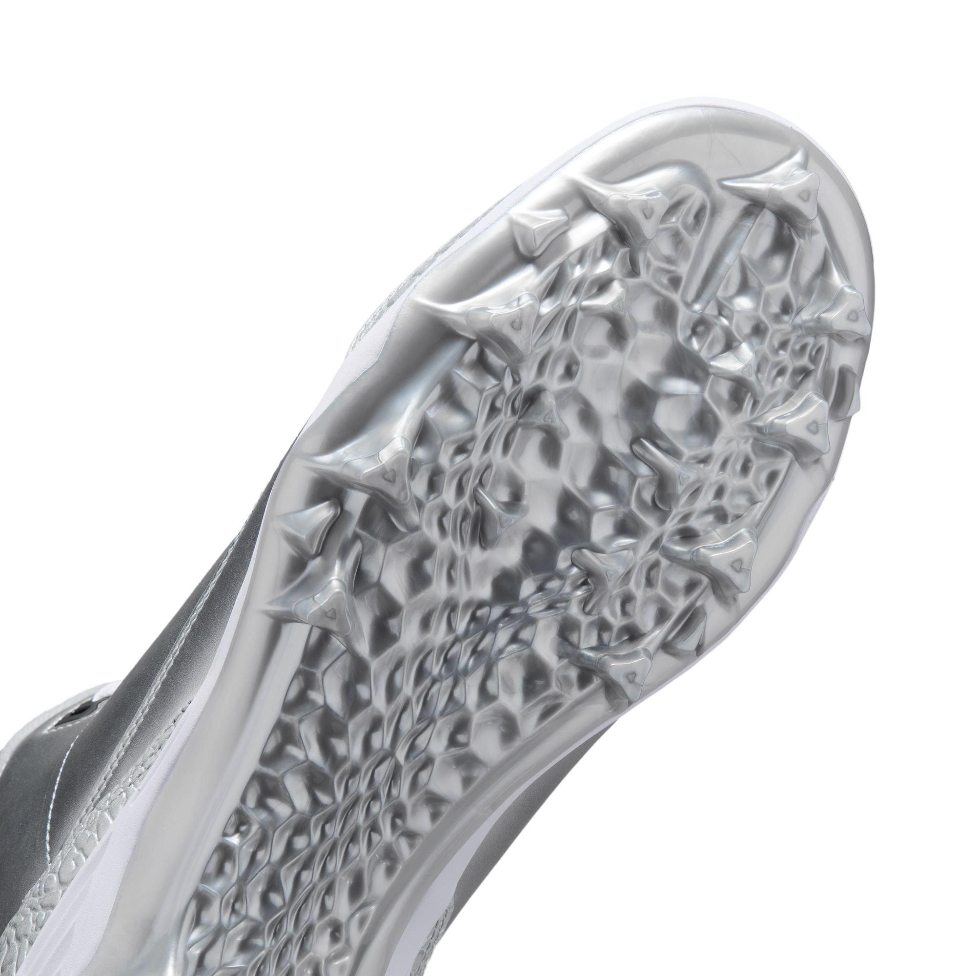 Jordan 3 Mid TD "Chrome" Men's Football Cleat - METALLIC SILVER/BLACK/WHITE
