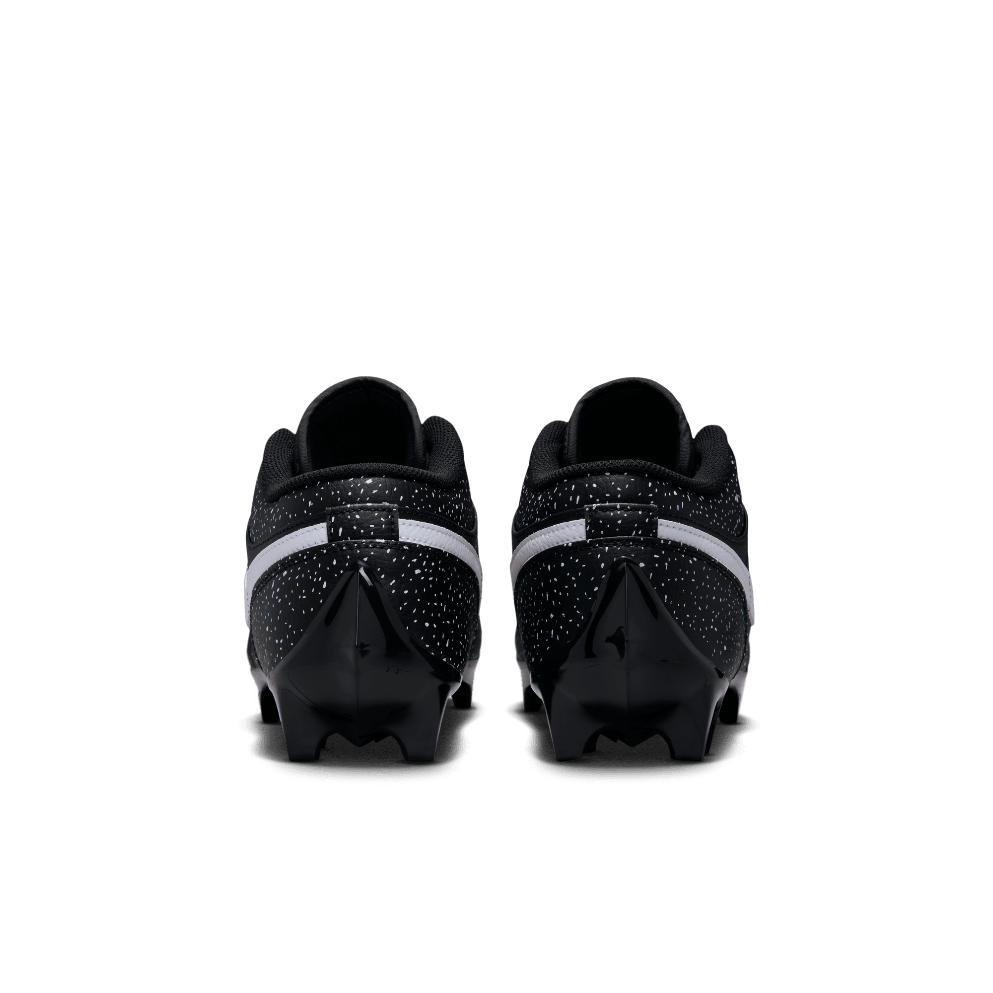 Jordan 1 Low TD "Splatter" Men's Football Cleat - BLACK/WHITE Thumbnail View 8