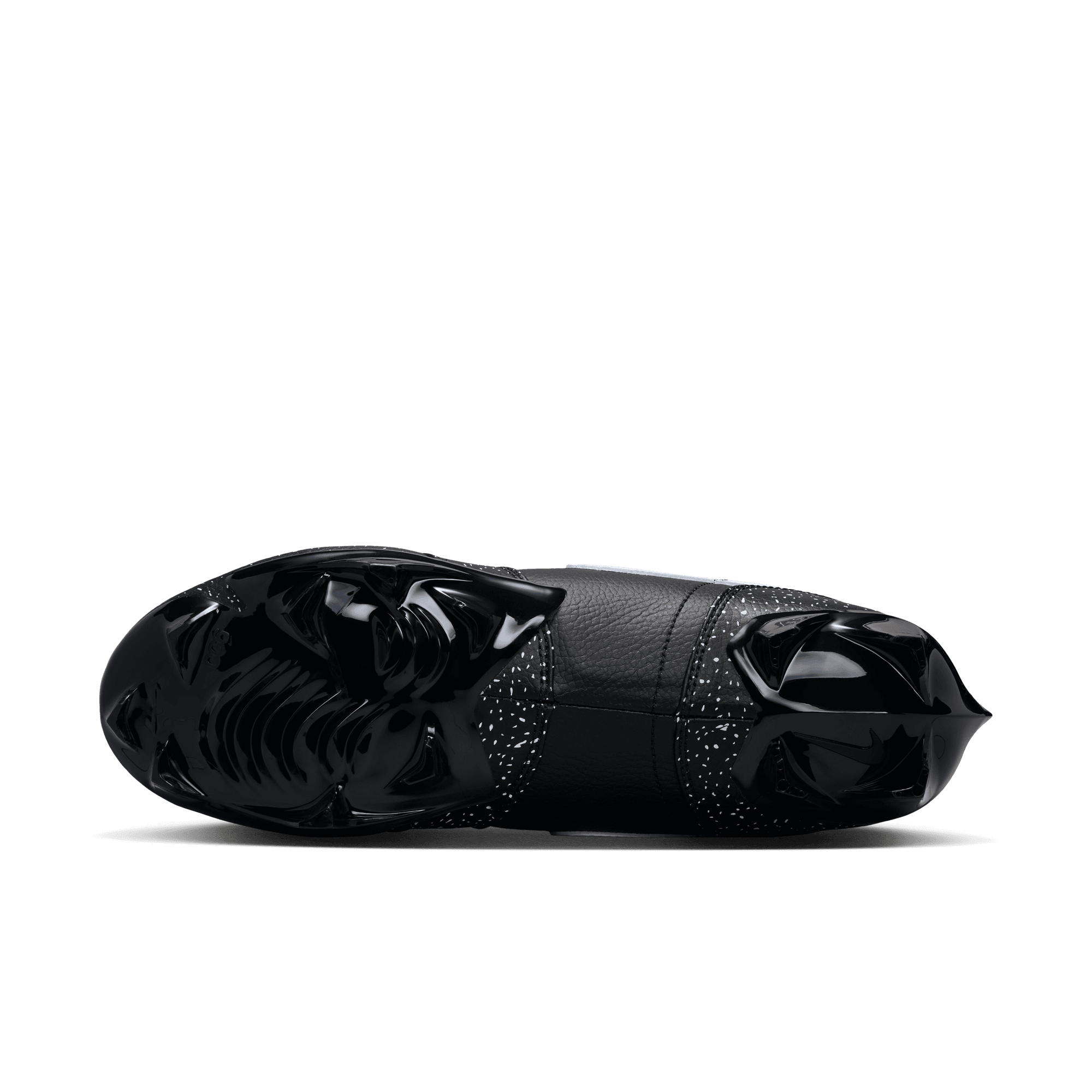 Jordan 1 Low TD "Splatter" Men's Football Cleat - BLACK/WHITE Thumbnail View 9