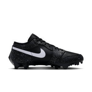 Jordan 1 Low TD "Splatter" Men's Football Cleat - BLACK/WHITE