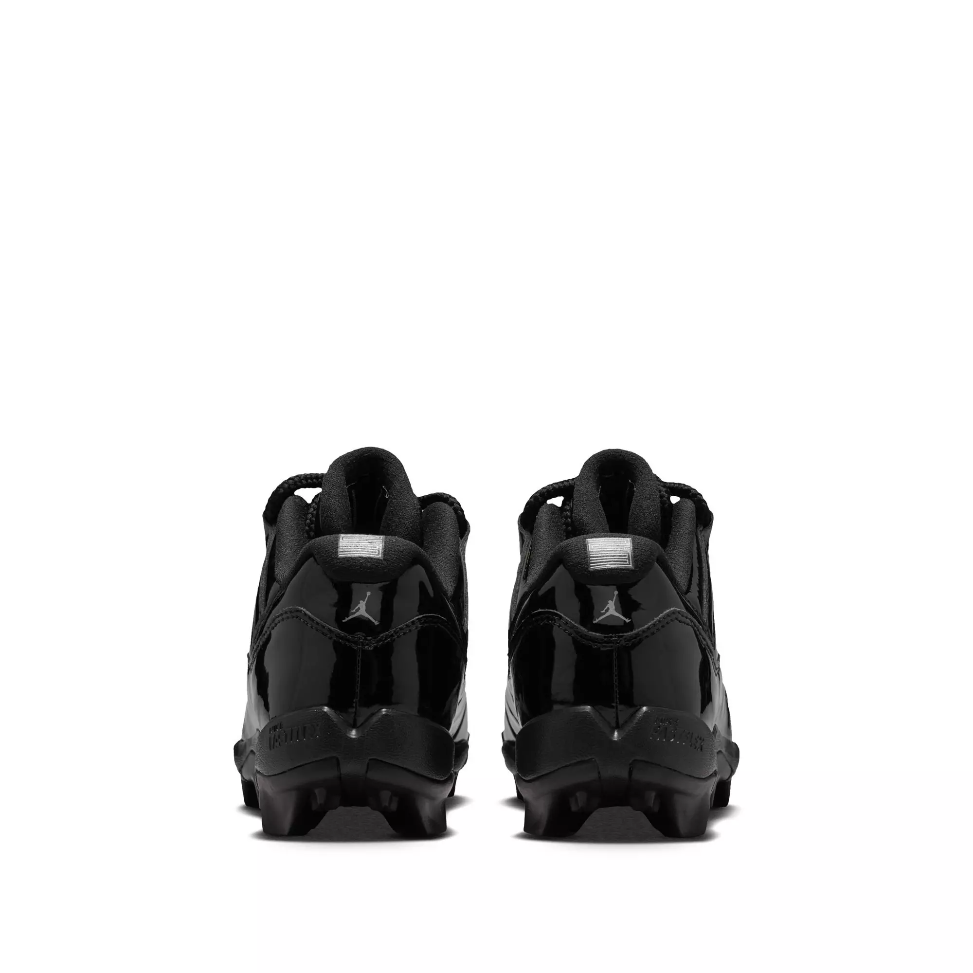 Jordan 11 Low TD "Black" Grade School Kids' Football Cleat - BLACK/METALLIC SILVER