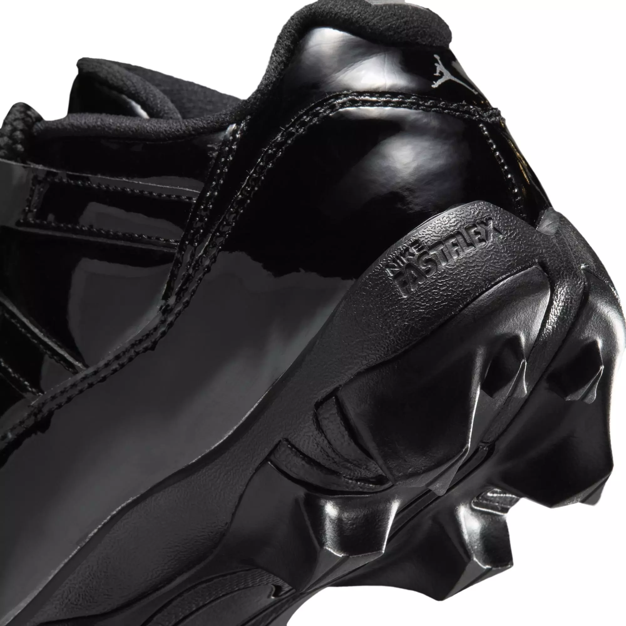 Jordan 11 Low TD "Black" Grade School Kids' Football Cleat - BLACK/METALLIC SILVER