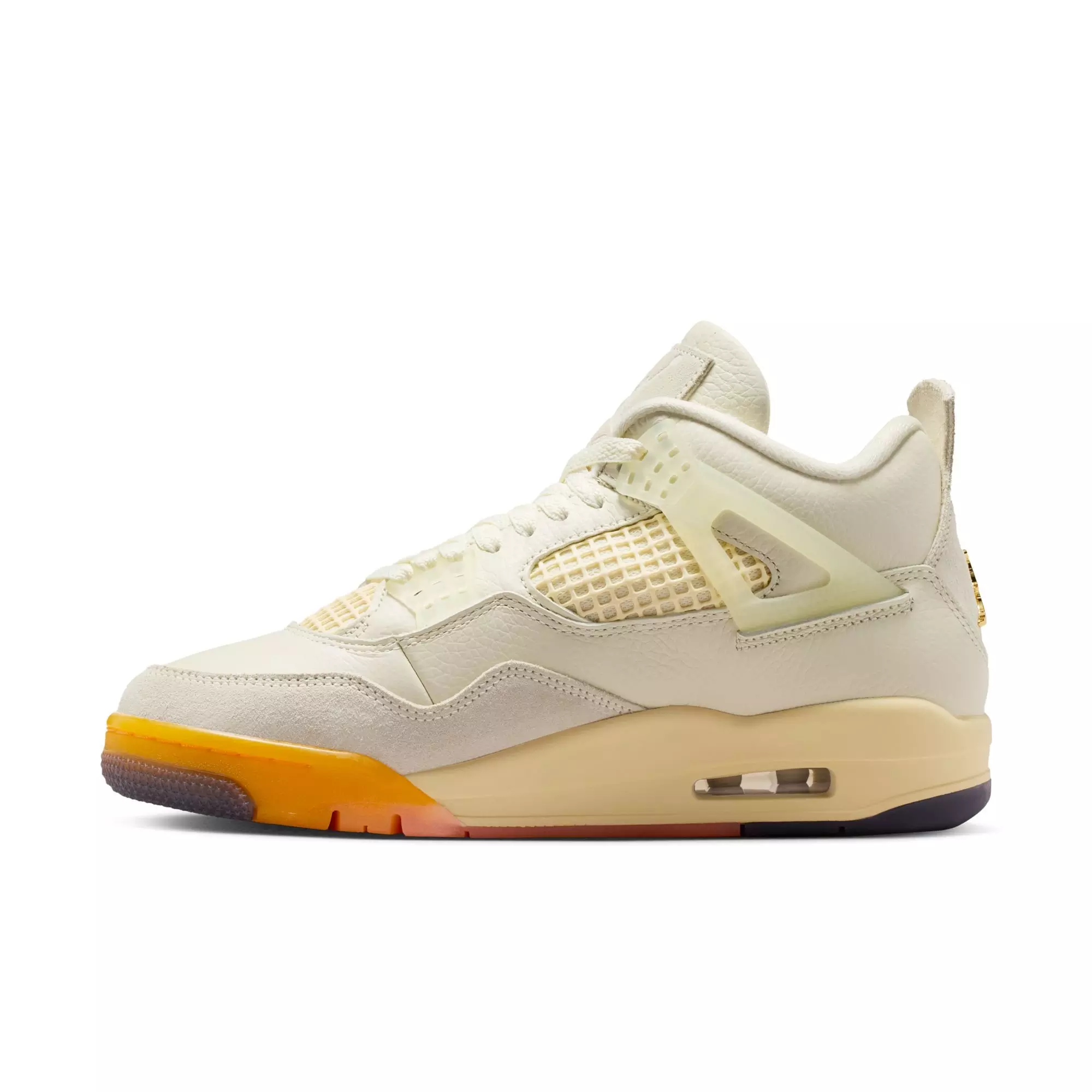 Jordan 4 Retro "Birds of Paradise" Women's Shoe - COCONUT MILK/MUSLIN/BRIGHT MANGO