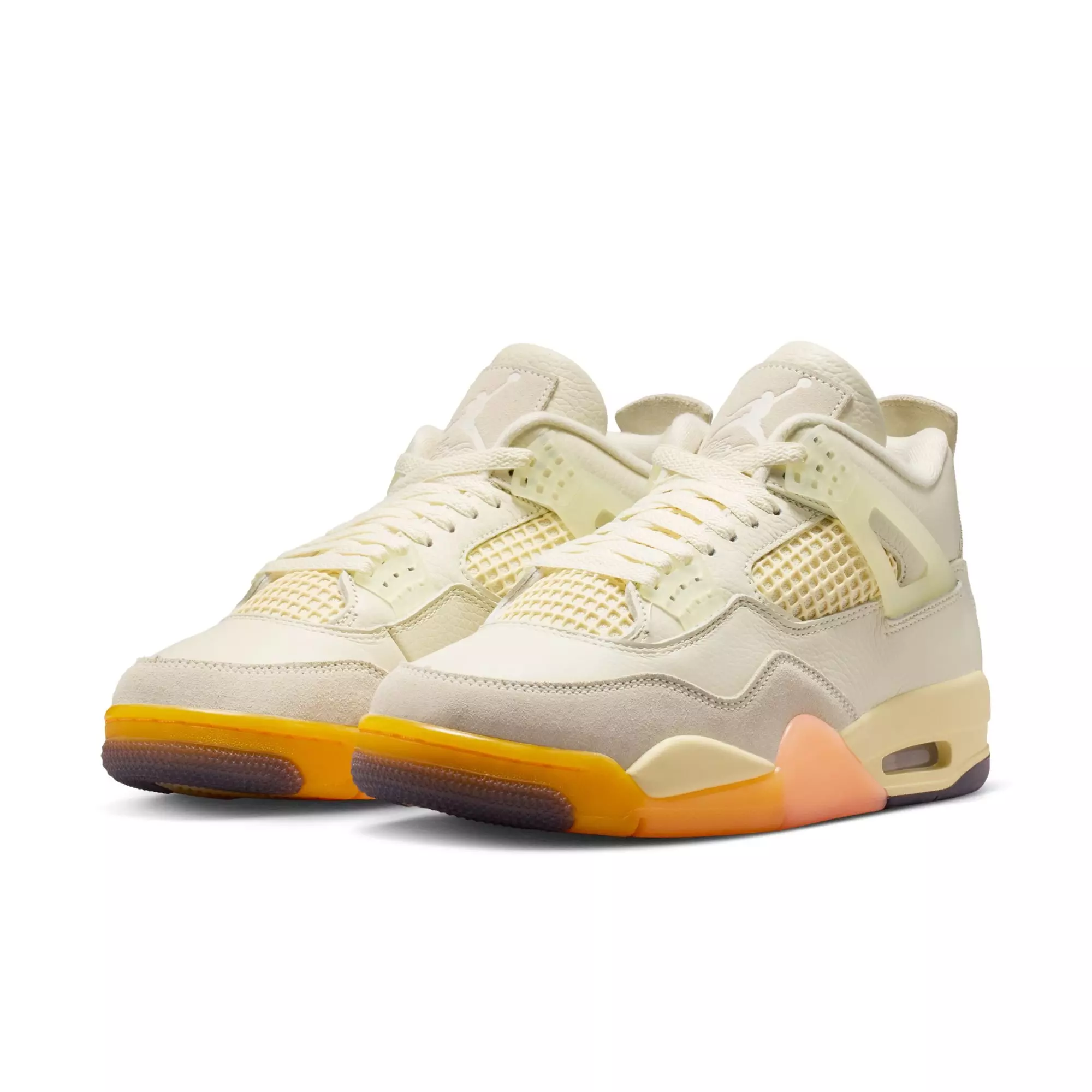 Jordan 4 Retro "Birds of Paradise" Women's Shoe - COCONUT MILK/MUSLIN/BRIGHT MANGO