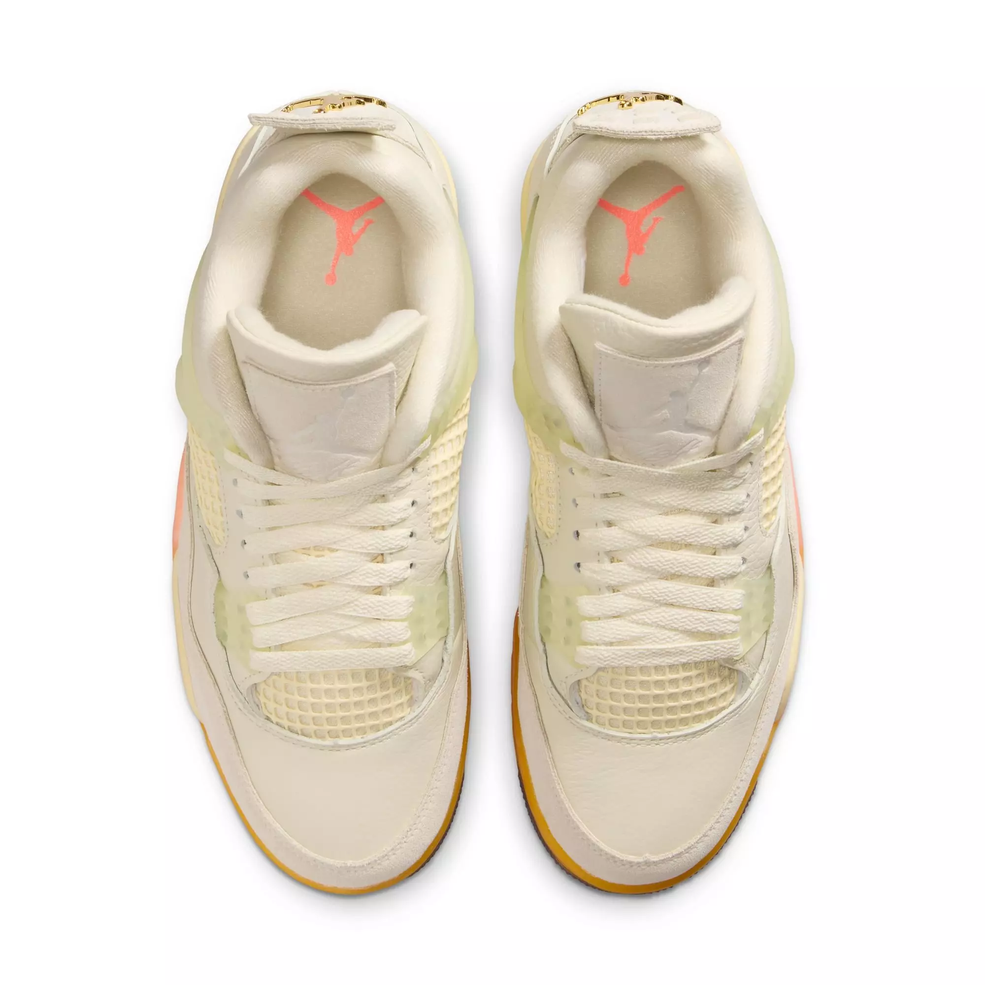 Jordan 4 Retro "Birds of Paradise" Women's Shoe - COCONUT MILK/MUSLIN/BRIGHT MANGO