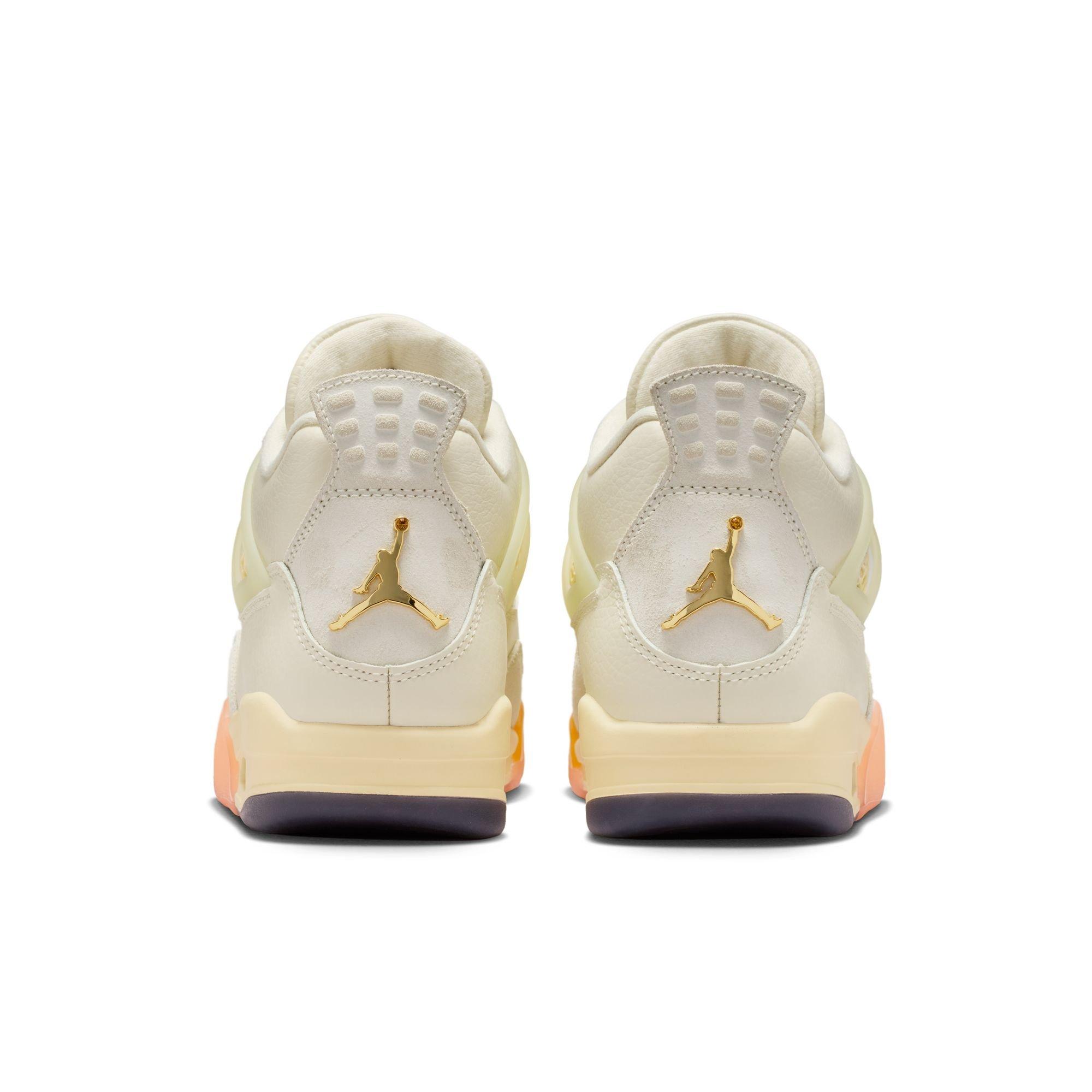 Jordan 4 Retro "Birds of Paradise" Women's Shoe - COCONUT MILK/MUSLIN/BRIGHT MANGO Thumbnail View 7