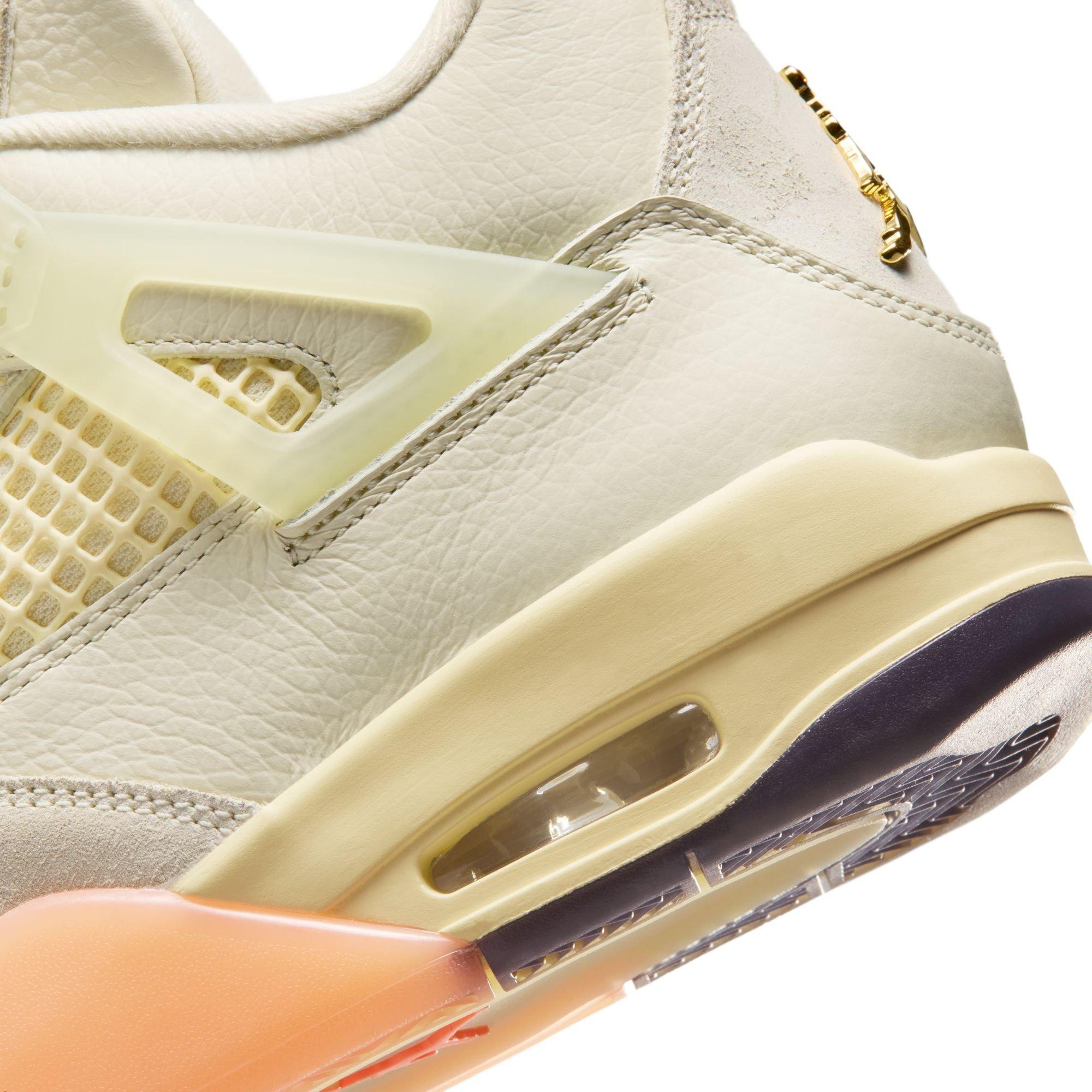Jordan 4 Retro "Birds of Paradise" Women's Shoe - COCONUT MILK/MUSLIN/BRIGHT MANGO Thumbnail View 10