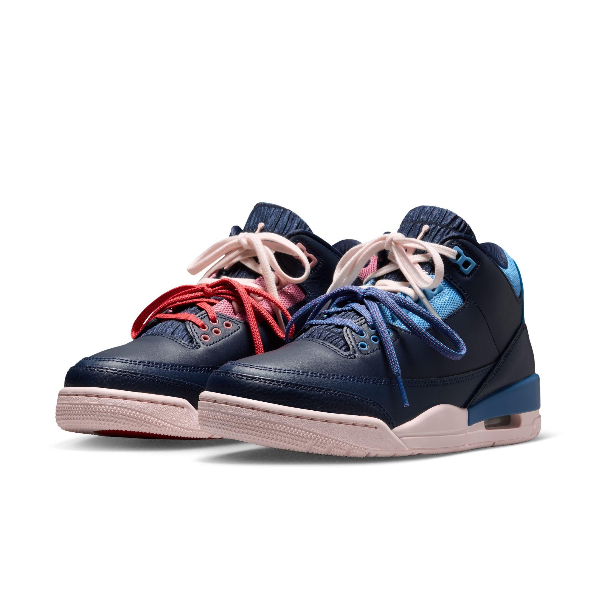 Jordan 3 Retro "Sports Renaissance" Women's Shoe - OBSIDIAN/CHALK/TRACK RED